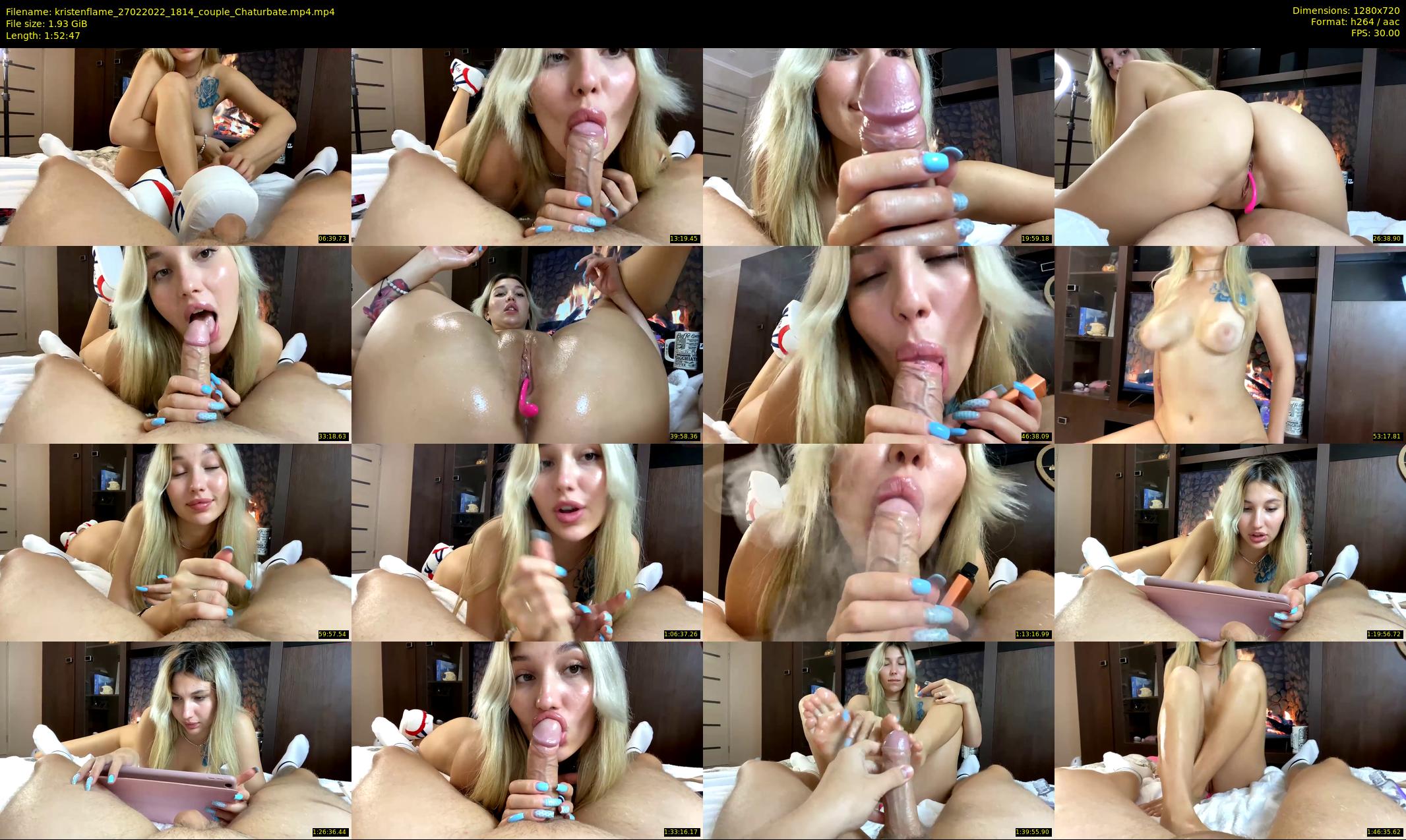 kristenflame — 113 minute Chaturbate couple cam show recording, 720p, Feb 27, 2022