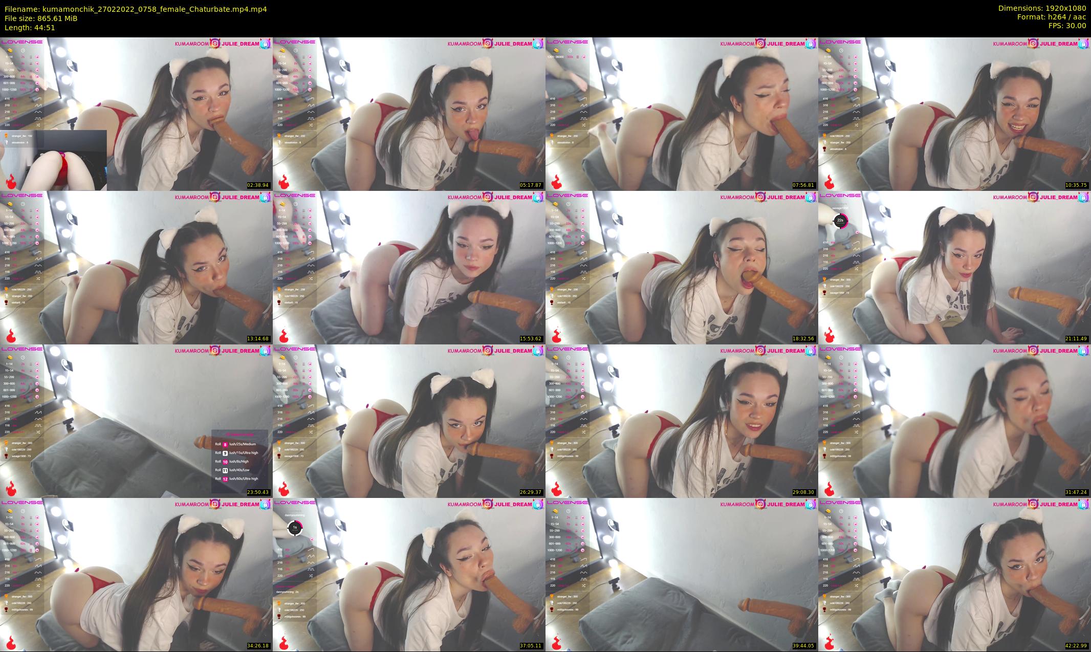 kumamonchik — 45 minute Chaturbate couple cam show recording, 1080p, Feb 27, 2022