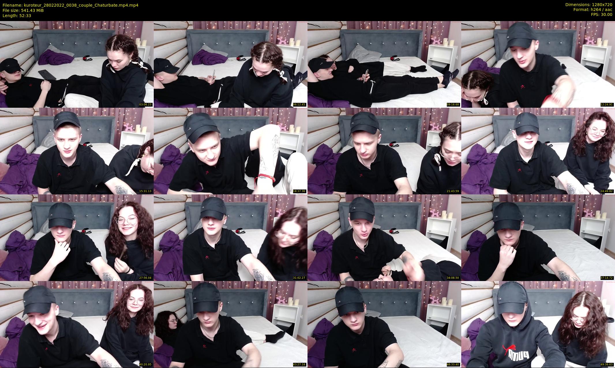 kuroteur — 53 minute Chaturbate couple cam show recording, 720p, Feb 28, 2022
