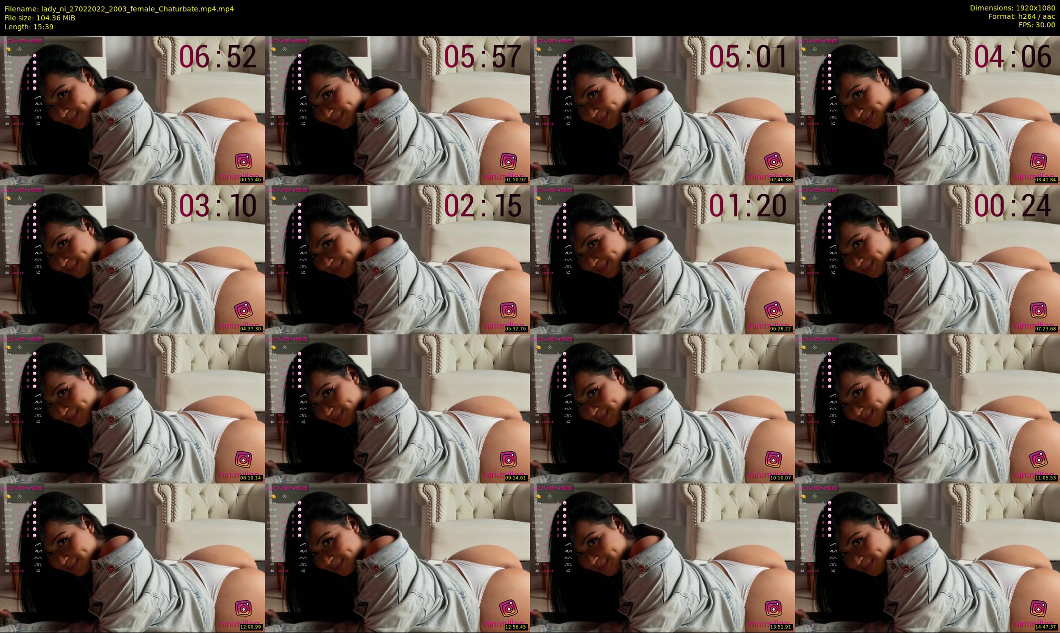 lady_ni — 16 minute Chaturbate female cam show recording, 1080p, Feb 27, 2022