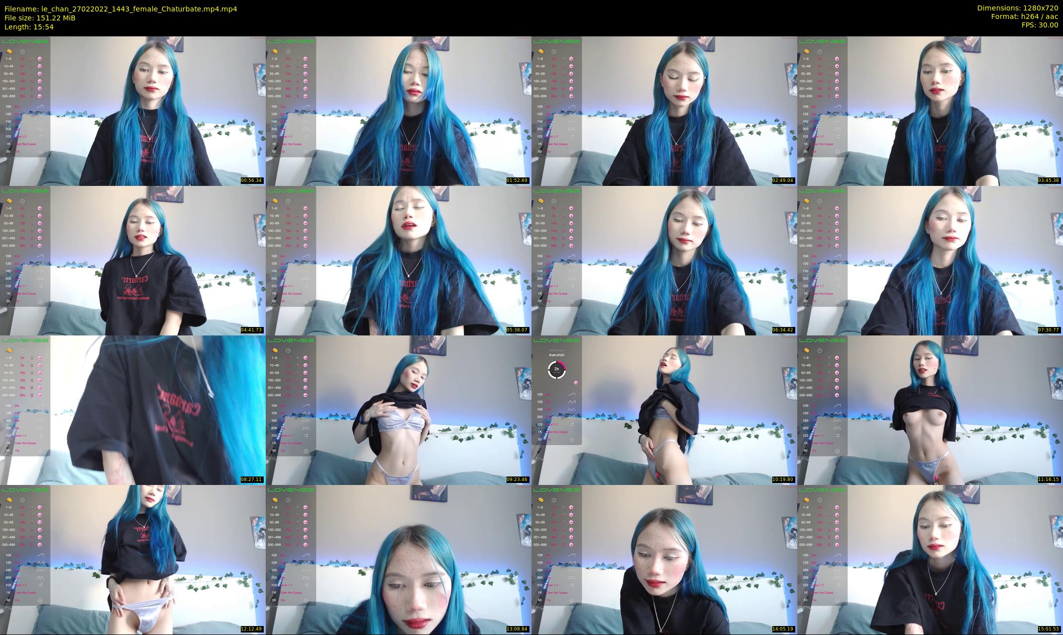 le_chan — 16 minute Chaturbate female cam show recording, 720p, Feb 27, 2022