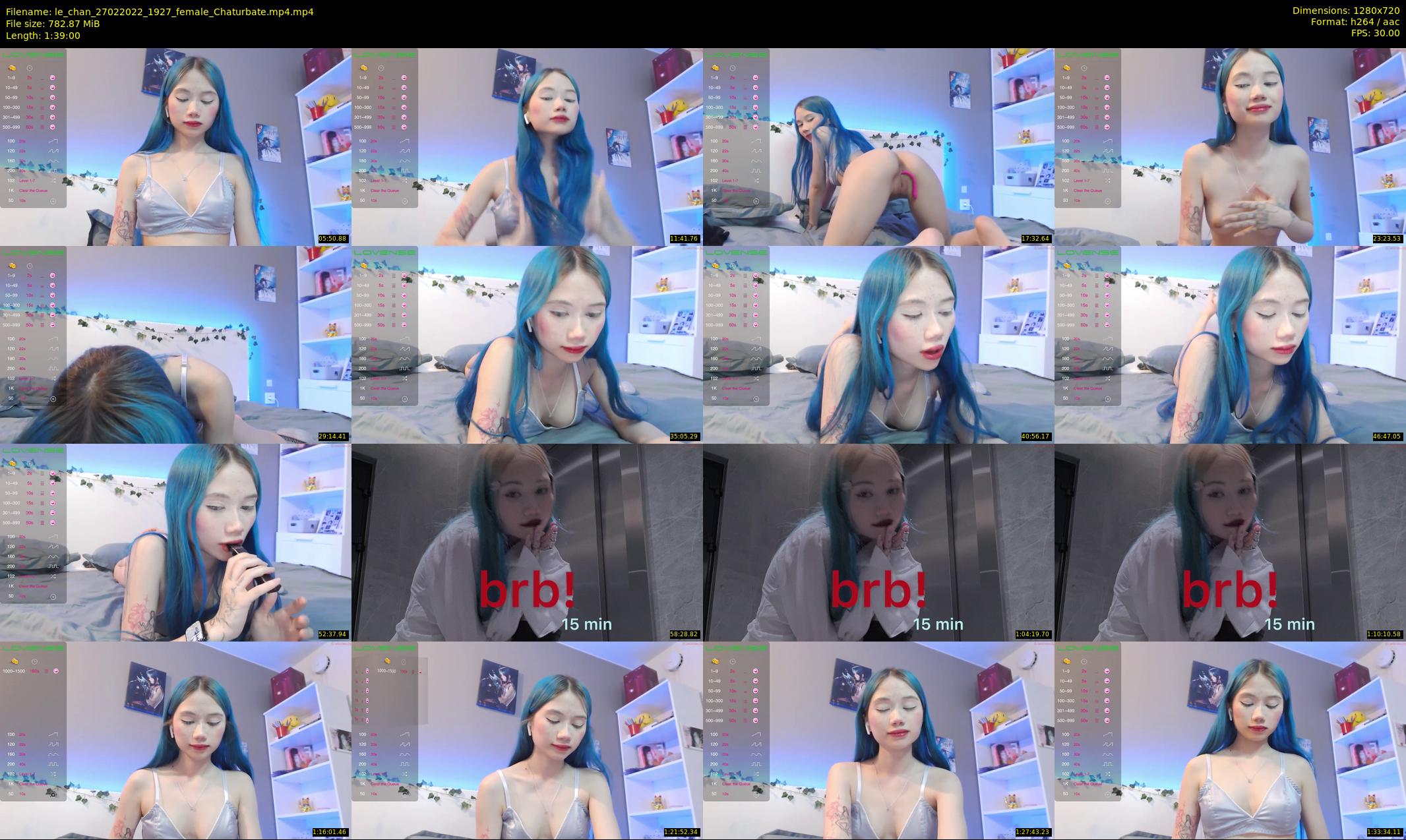le_chan — 99 minute Chaturbate female cam show recording, 720p, Feb 27, 2022