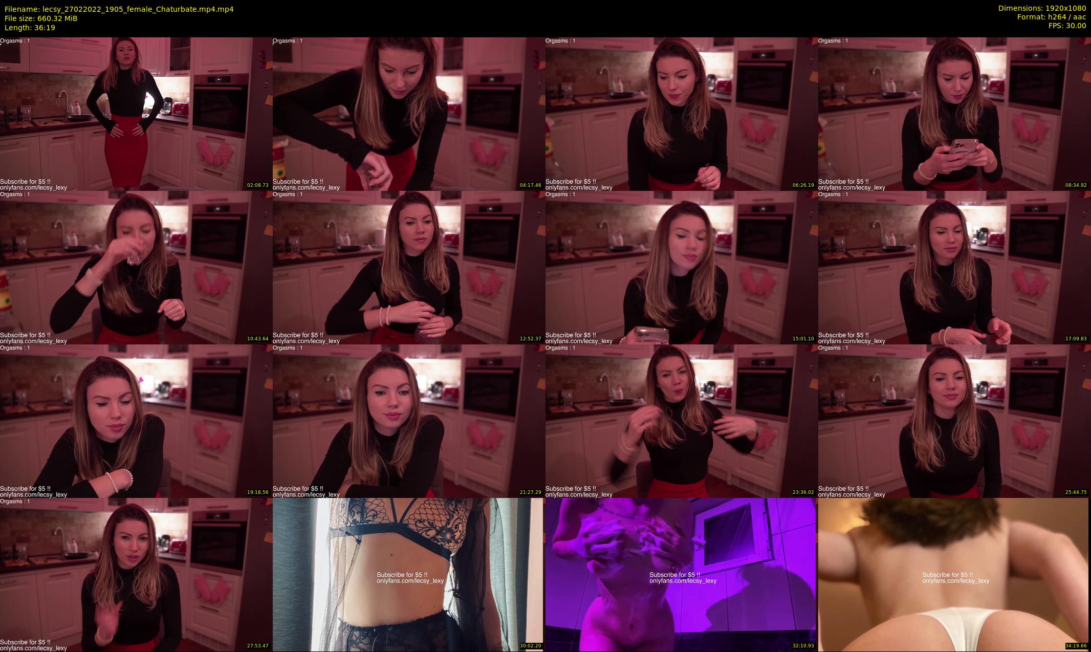 lecsy — 37 minute Chaturbate female cam show recording, 1080p, Feb 27, 2022