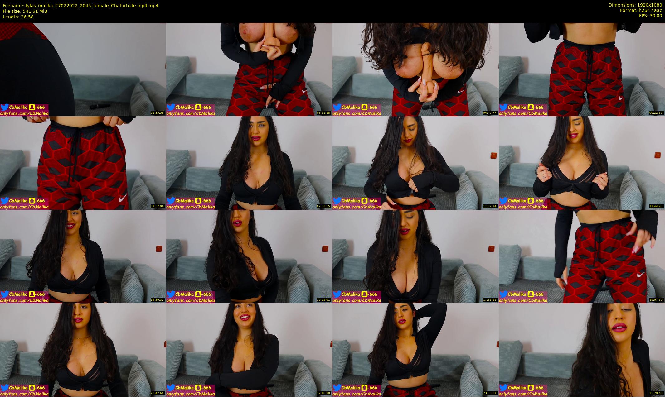 lylas_malika — 27 minute Chaturbate female cam show recording, 1080p, Feb 27, 2022