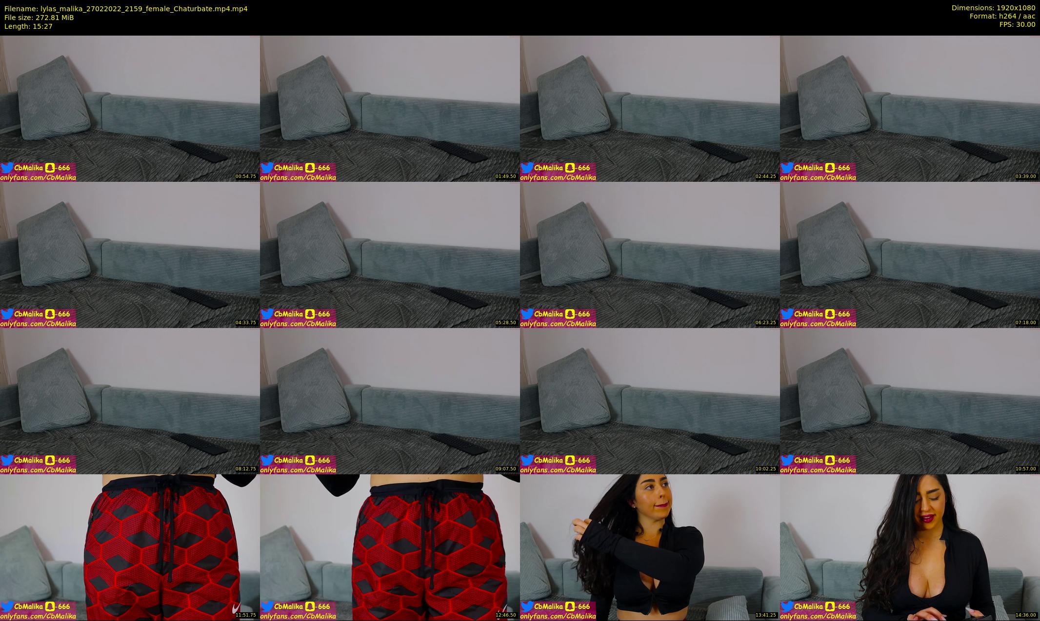 lylas_malika — 16 minute Chaturbate female cam show recording, 1080p, Feb 27, 2022