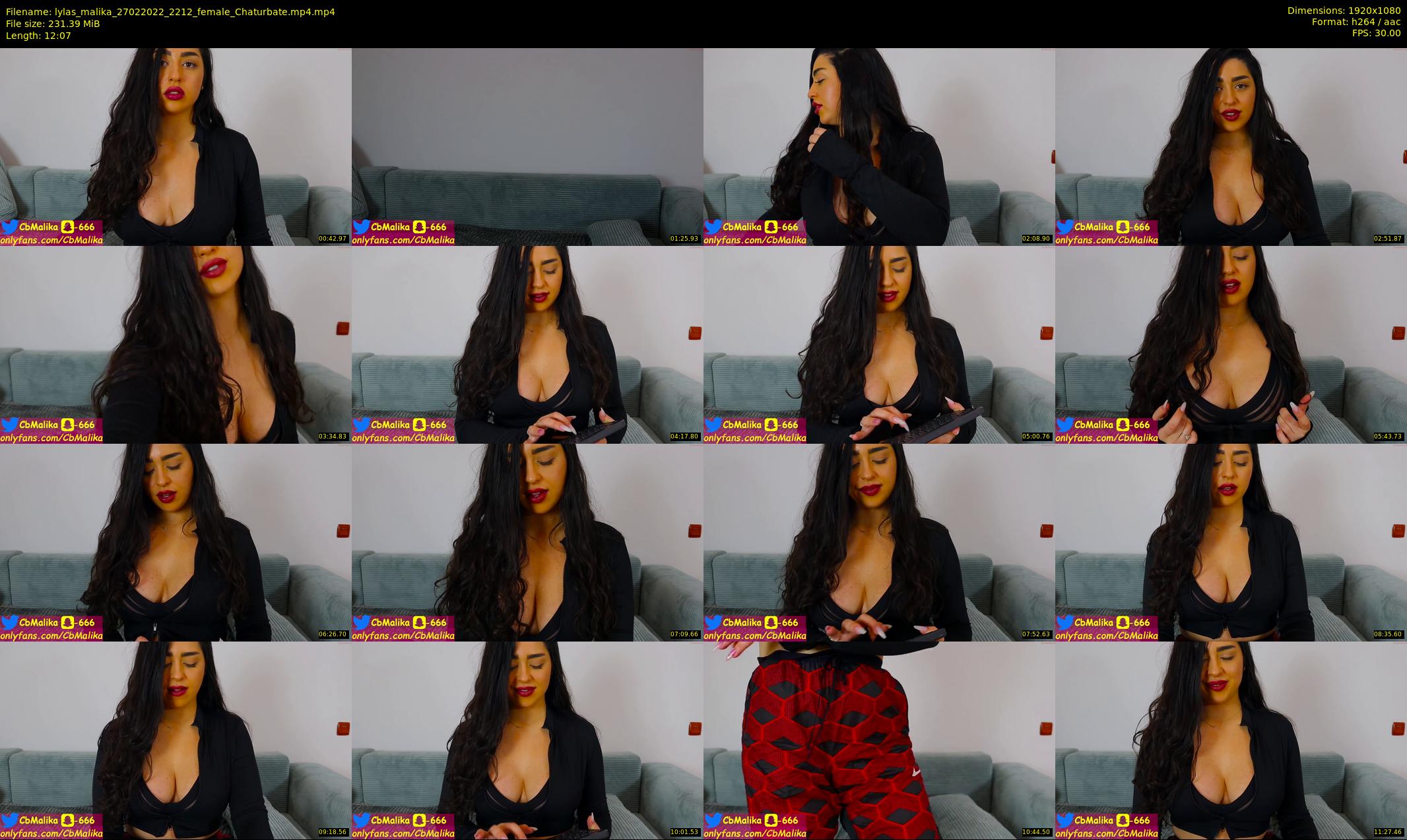 lylas_malika — 13 minute Chaturbate female cam show recording, 1080p, Feb 27, 2022