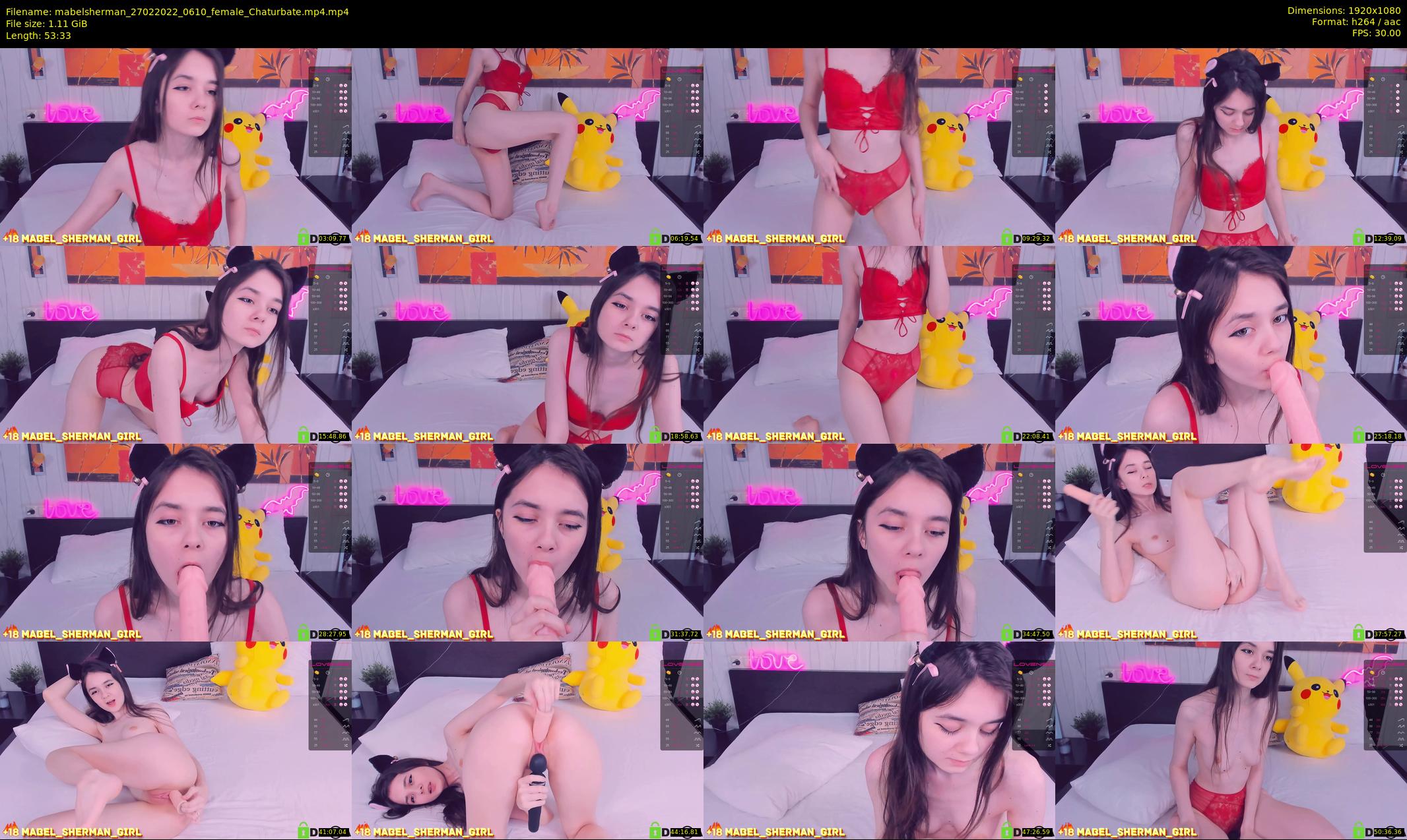 mabelsherman — 54 minute Chaturbate couple cam show recording, 1080p, Feb 27, 2022