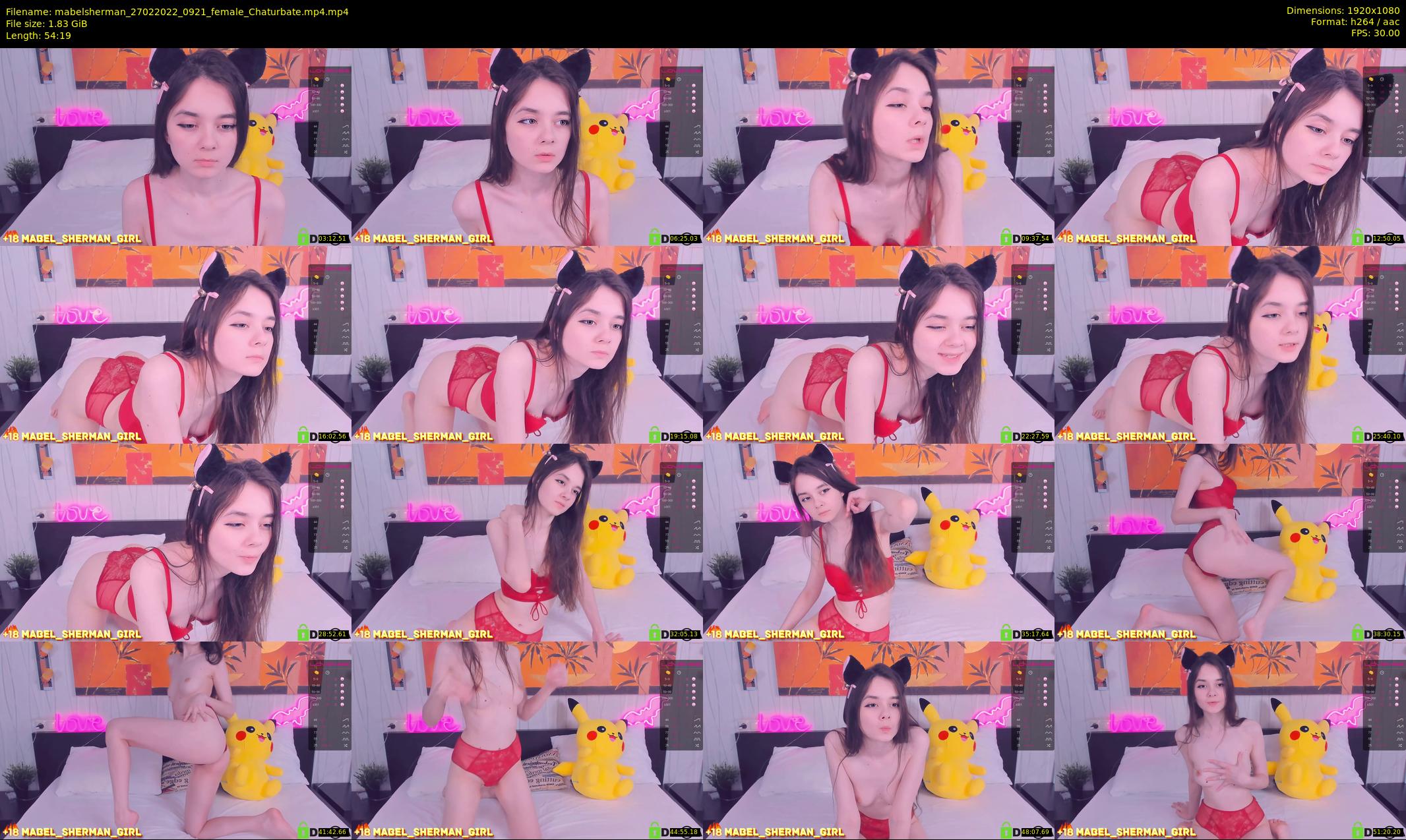 mabelsherman — 55 minute Chaturbate couple cam show recording, 1080p, Feb 27, 2022
