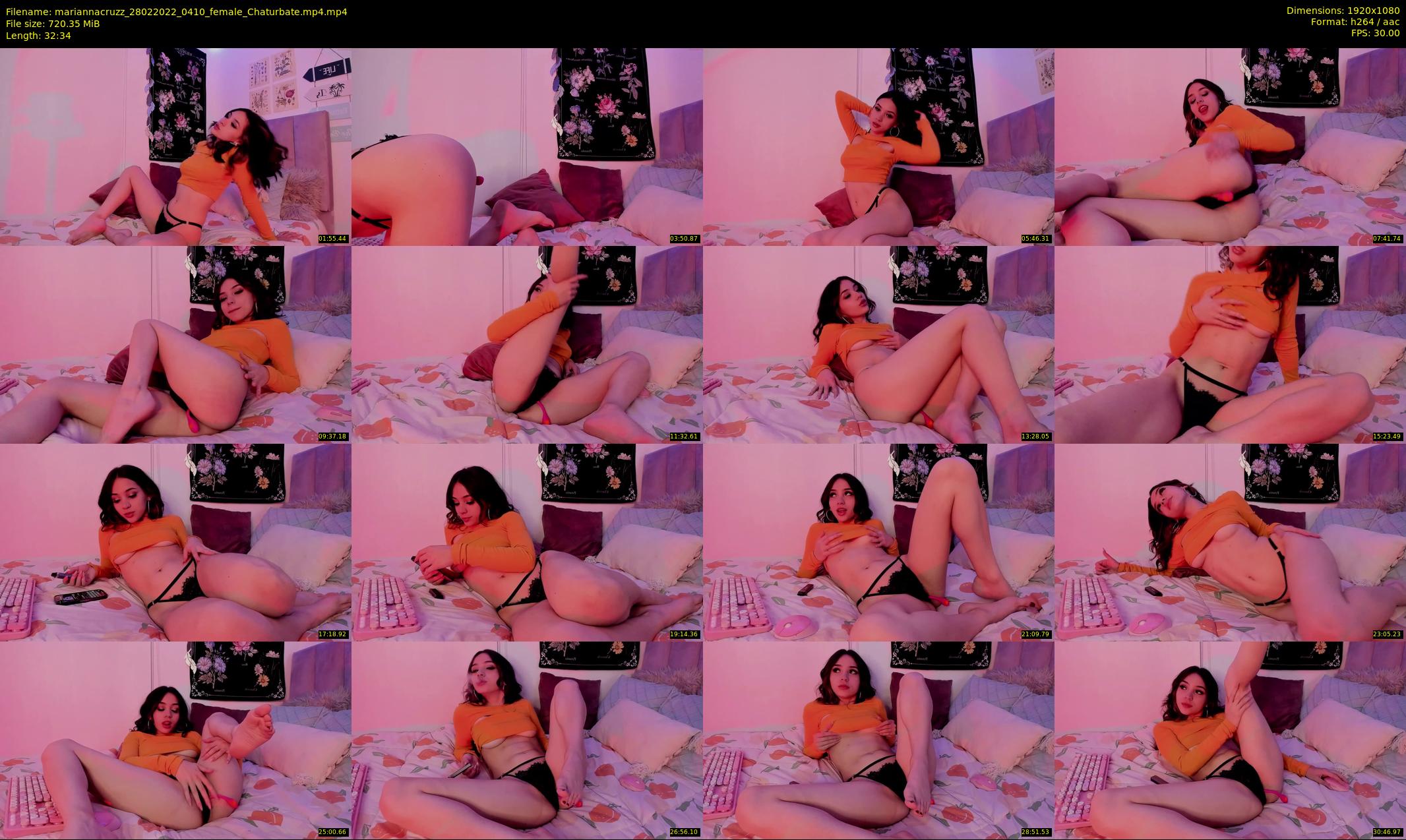 mariannacruzz — 33 minute Chaturbate female cam show recording, 1080p, Feb 28, 2022