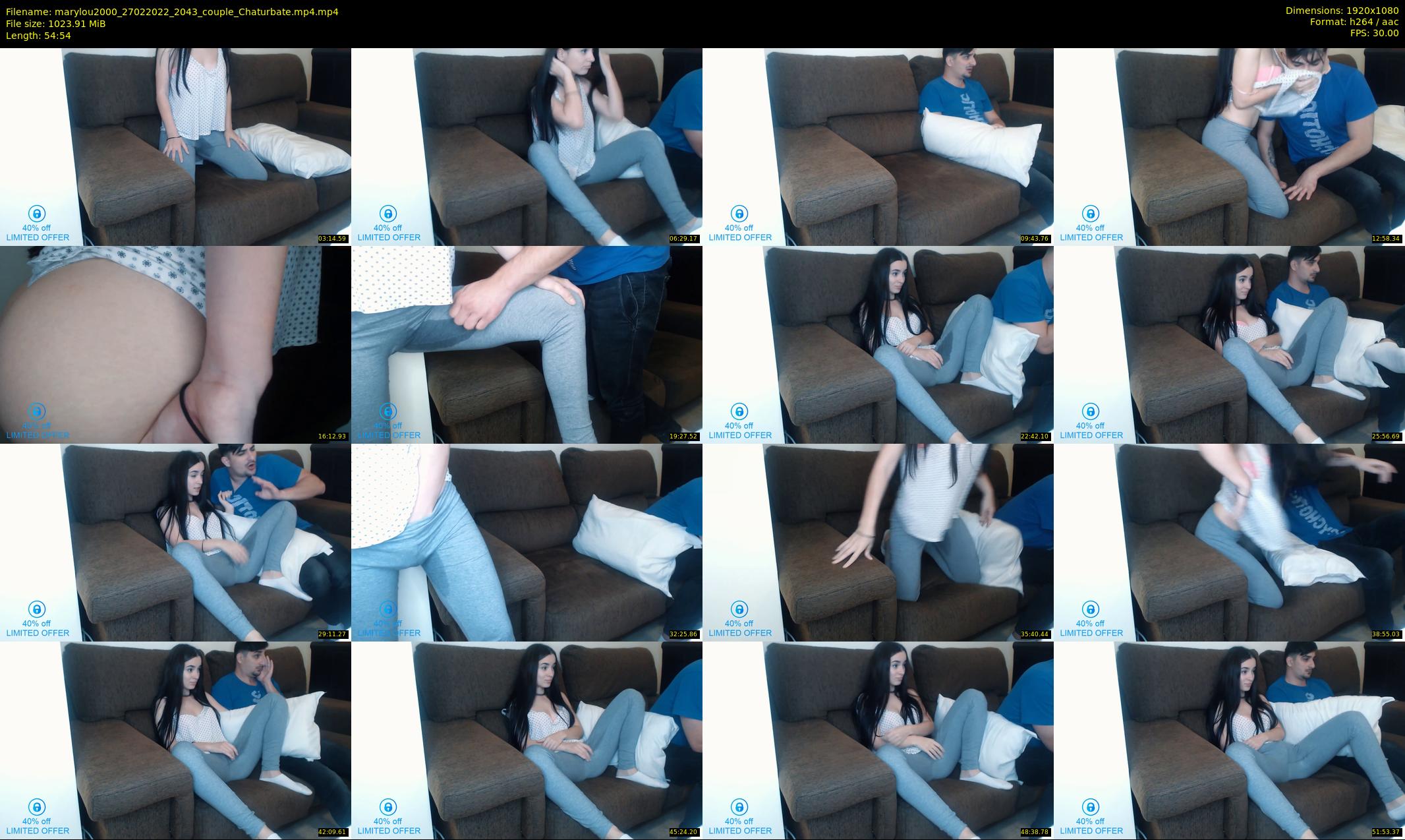 marylou2000 — 55 minute Chaturbate couple cam show recording, 1080p, Feb 27, 2022