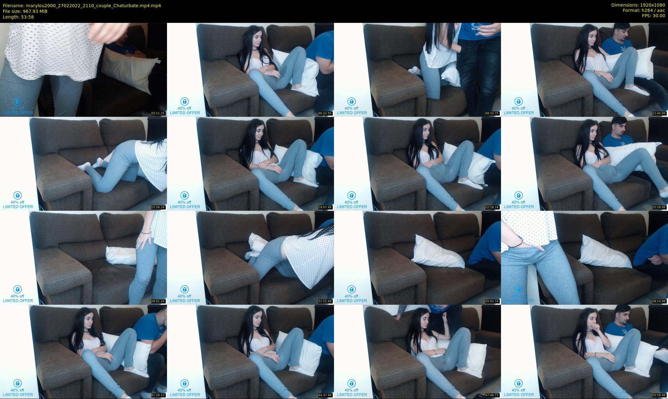 marylou2000 — 54 minute Chaturbate couple cam show recording, 1080p, Feb 27, 2022