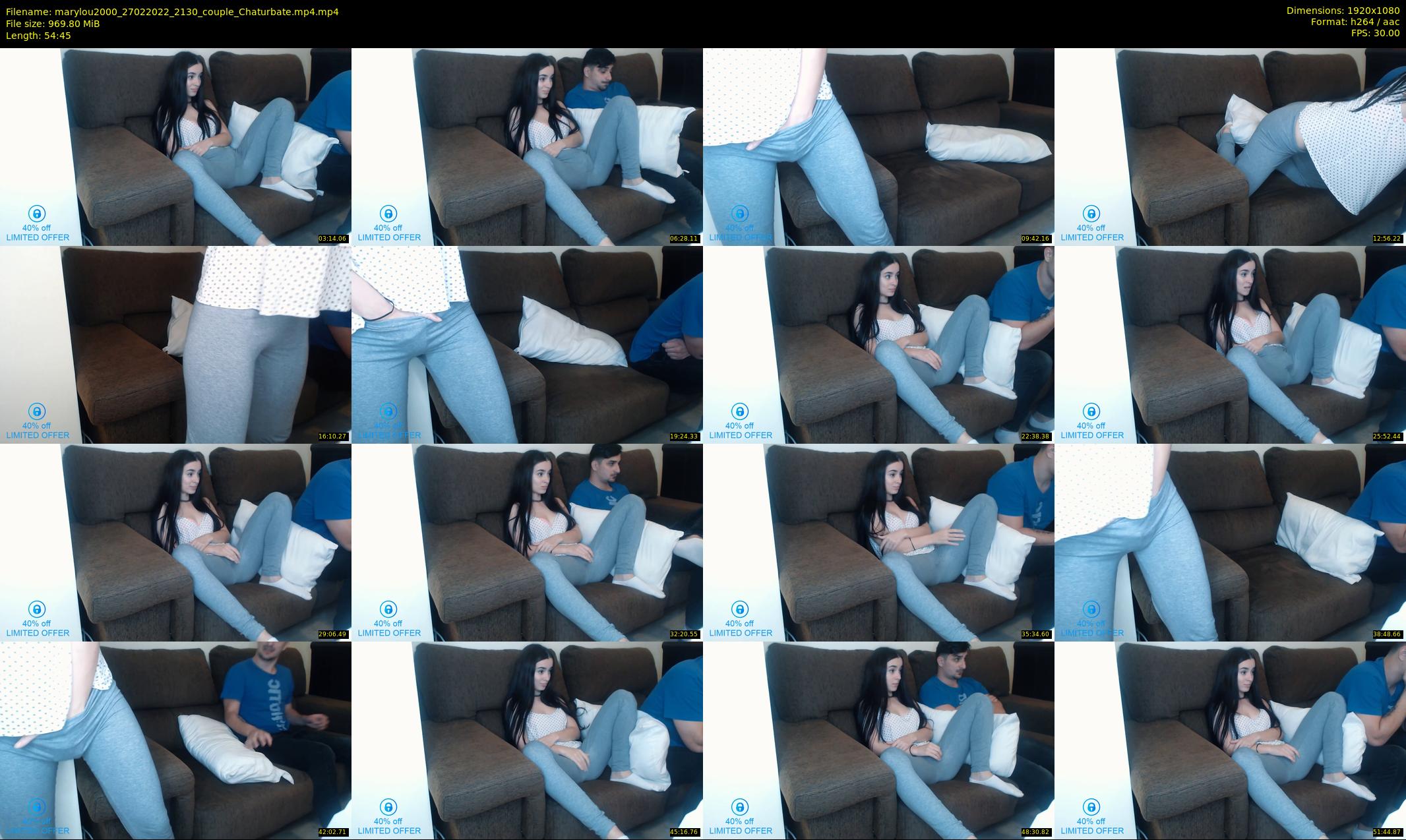 marylou2000 — 55 minute Chaturbate couple cam show recording, 1080p, Feb 27, 2022