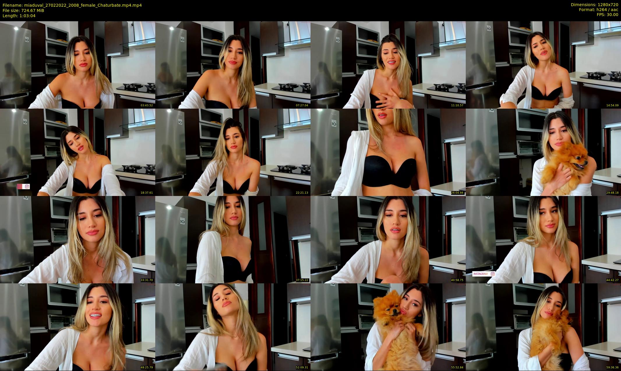 miaduval — 64 minute Chaturbate female cam show recording, 720p, Feb 27, 2022