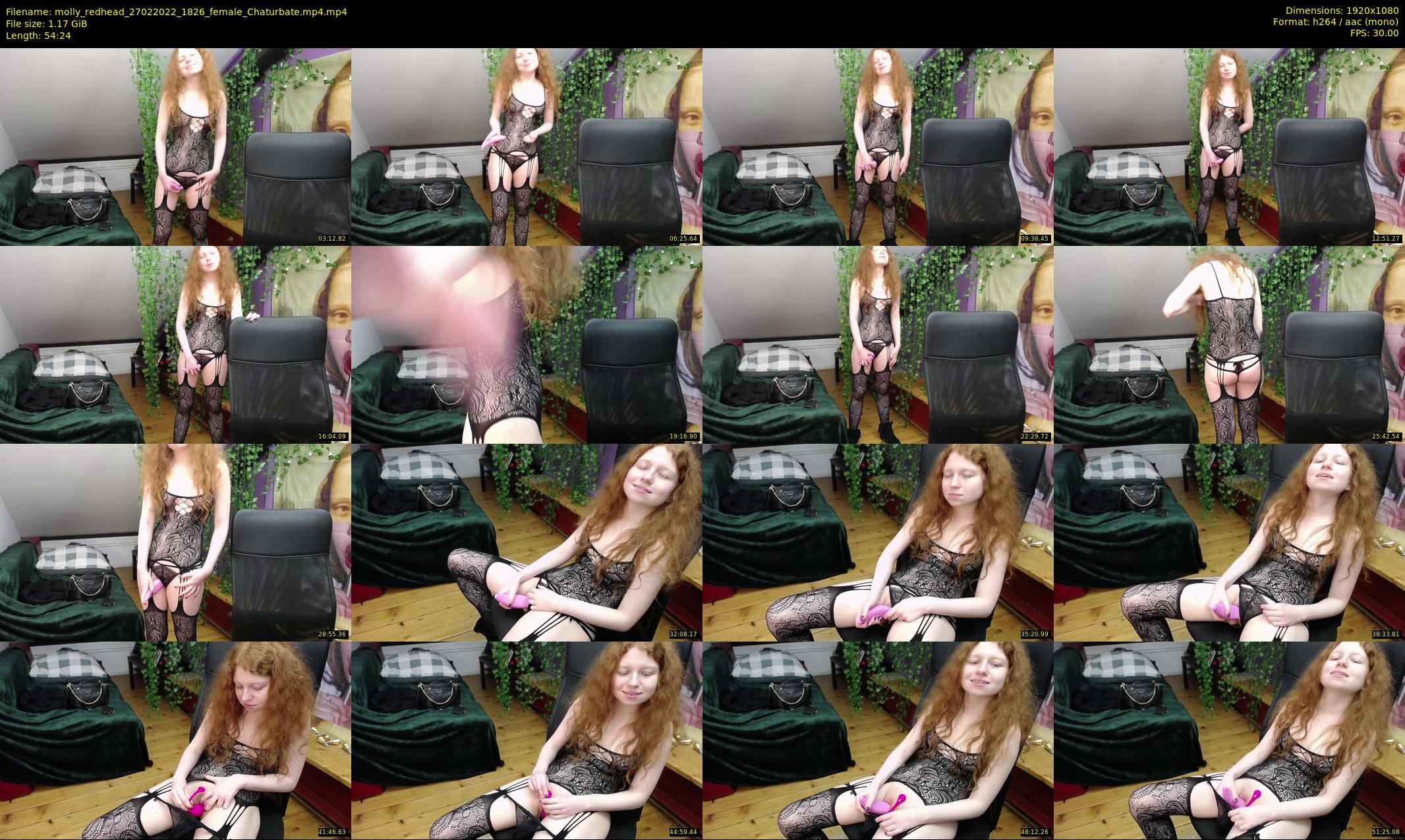 molly_redhead — 55 minute Chaturbate female cam show recording, 1080p, Feb 27, 2022