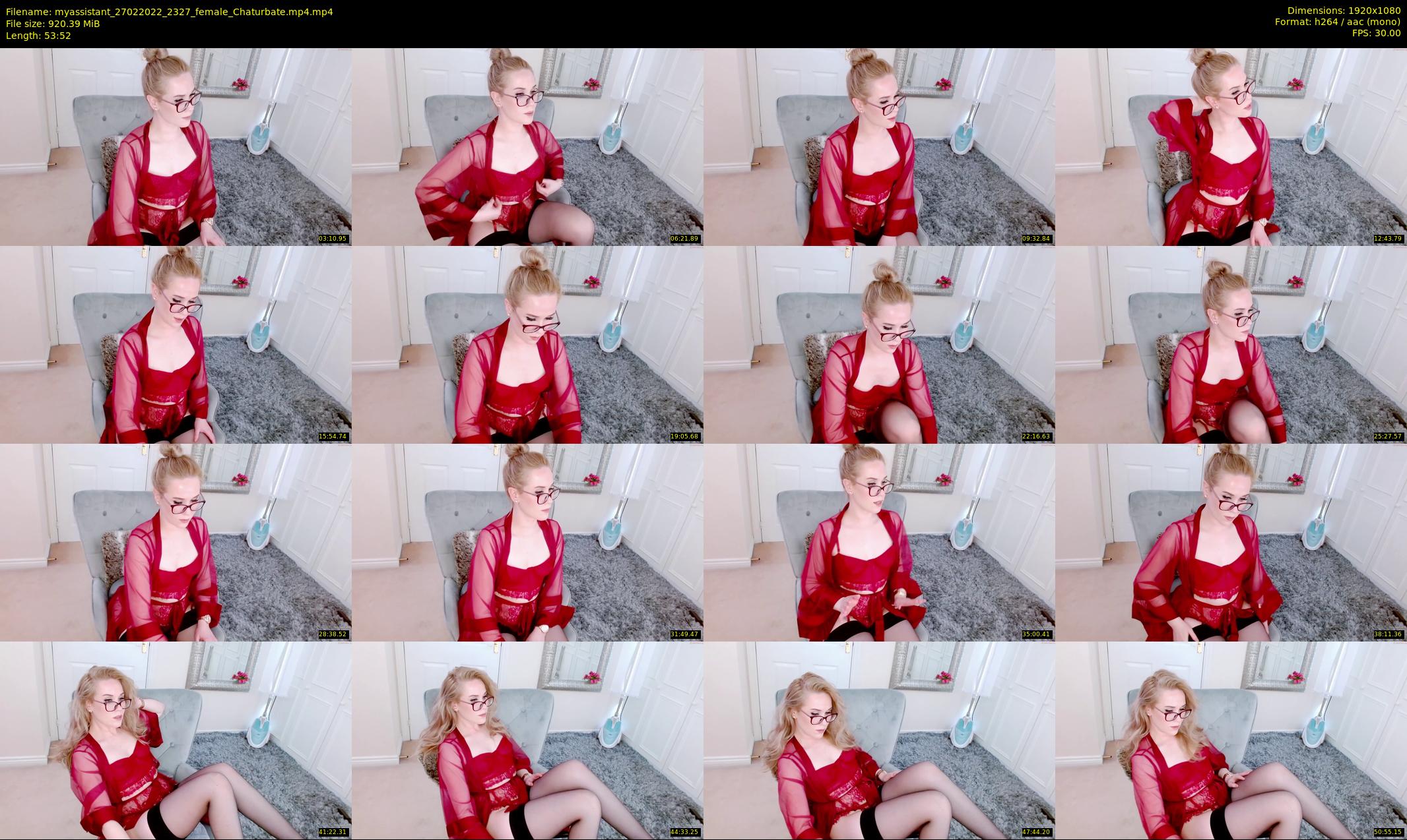 myassistant — 54 minute Chaturbate female cam show recording, 1080p, Feb 27, 2022
