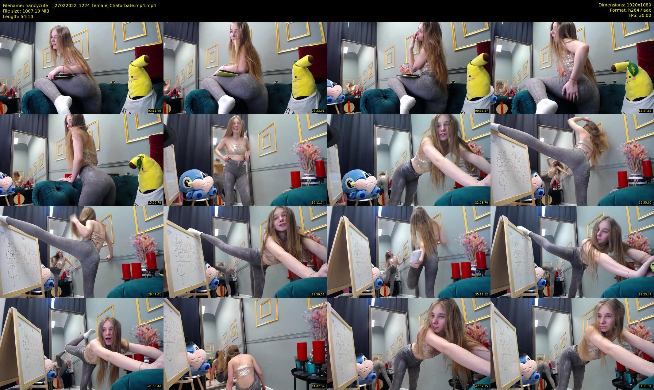 nancycute__ — 55 minute Chaturbate female cam show recording, 1080p, Feb 27, 2022