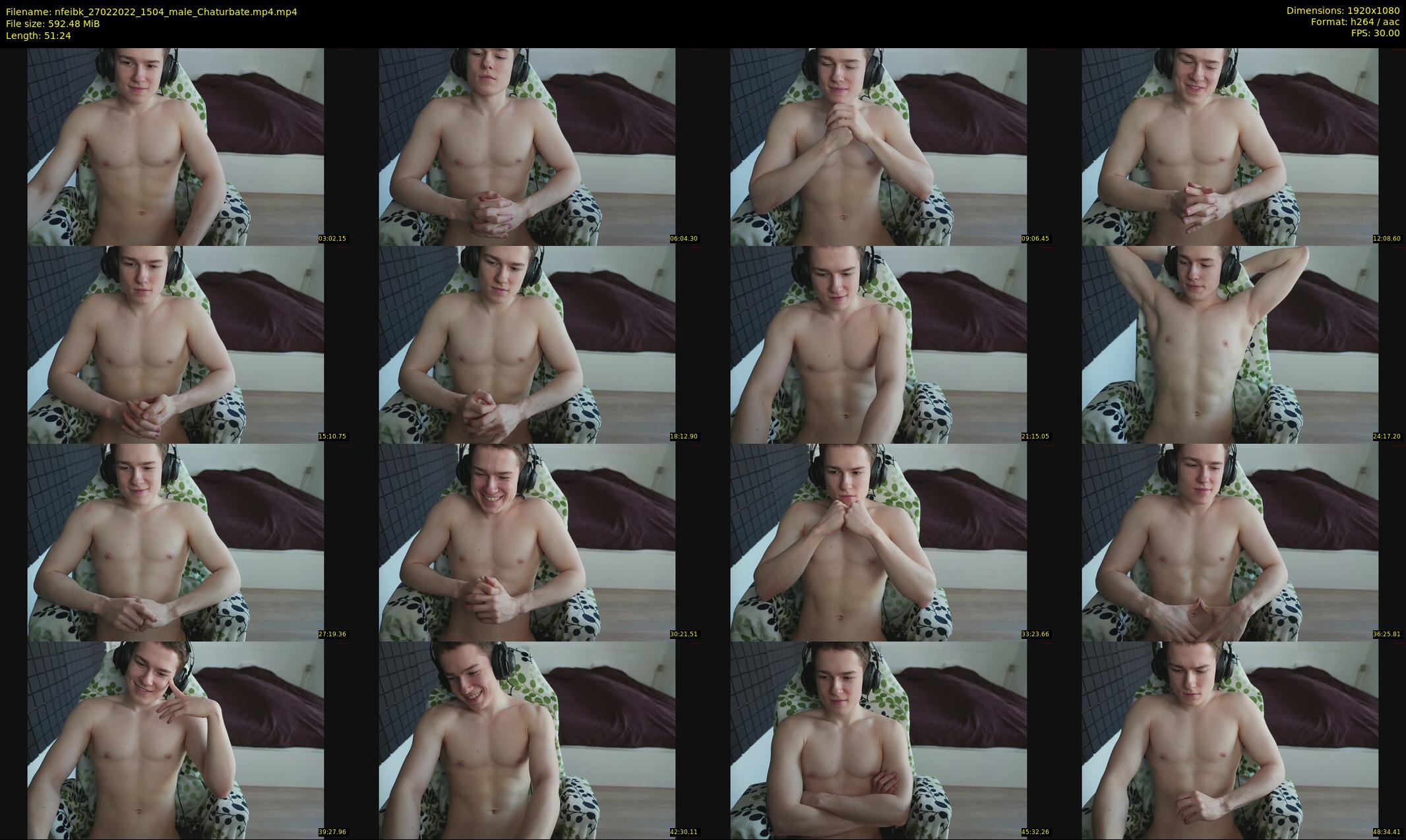 nfeibk — 52 minute Chaturbate male cam show recording, 1080p, Feb 27, 2022