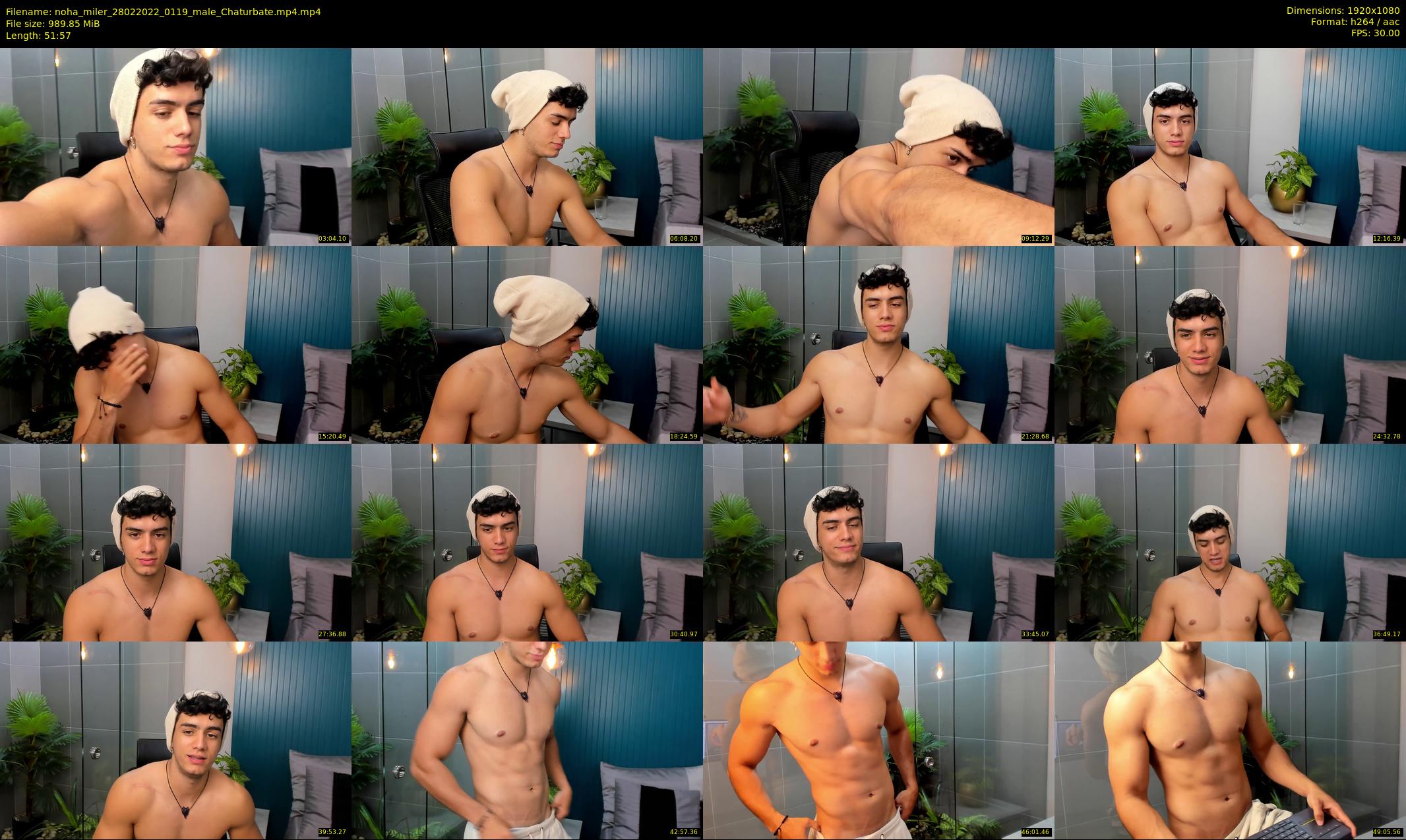 noha_miler — 52 minute Chaturbate male cam show recording, 1080p, Feb 28, 2022