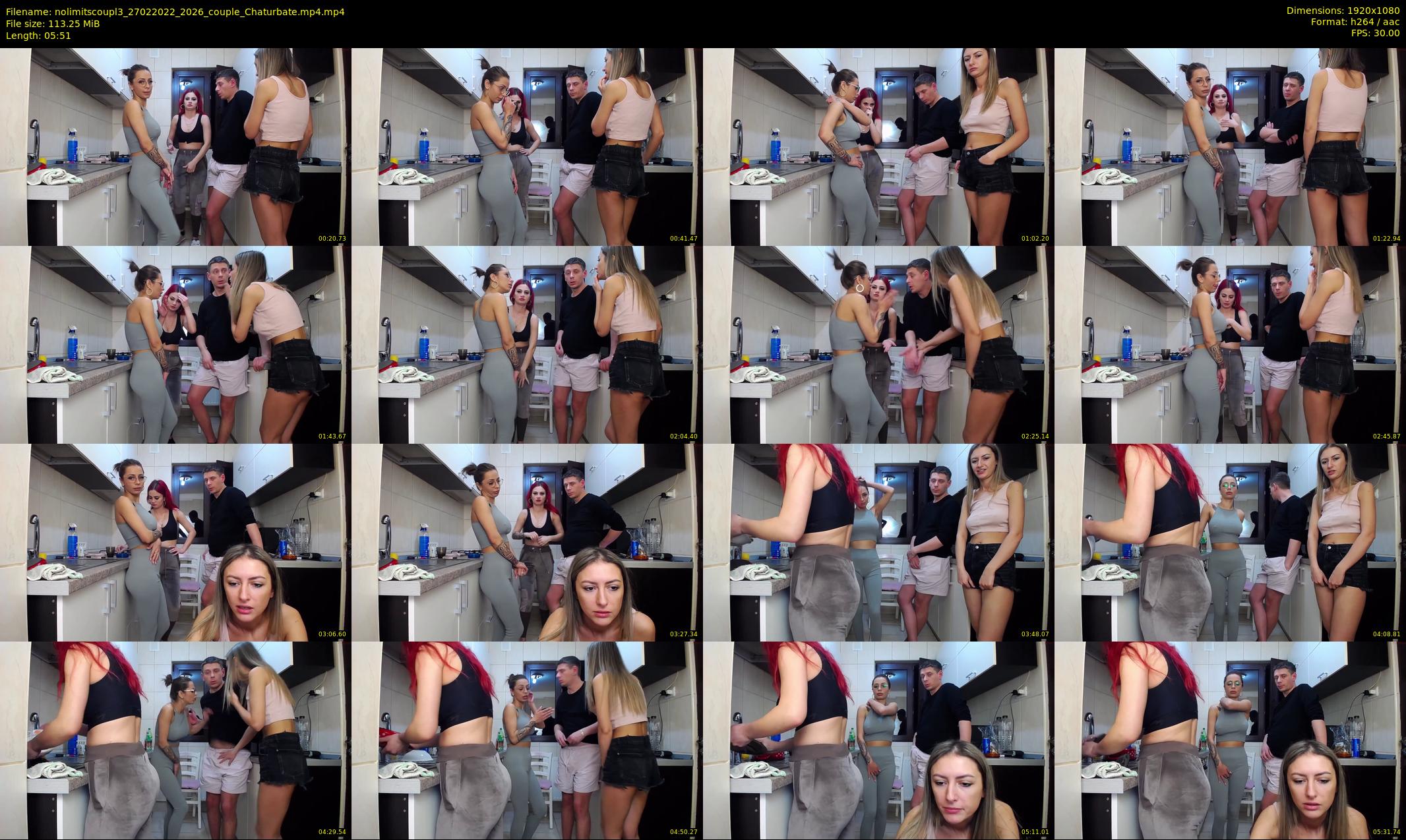 nolimitscoupl3 — 6 minute Chaturbate couple cam show recording, 1080p, Feb 27, 2022