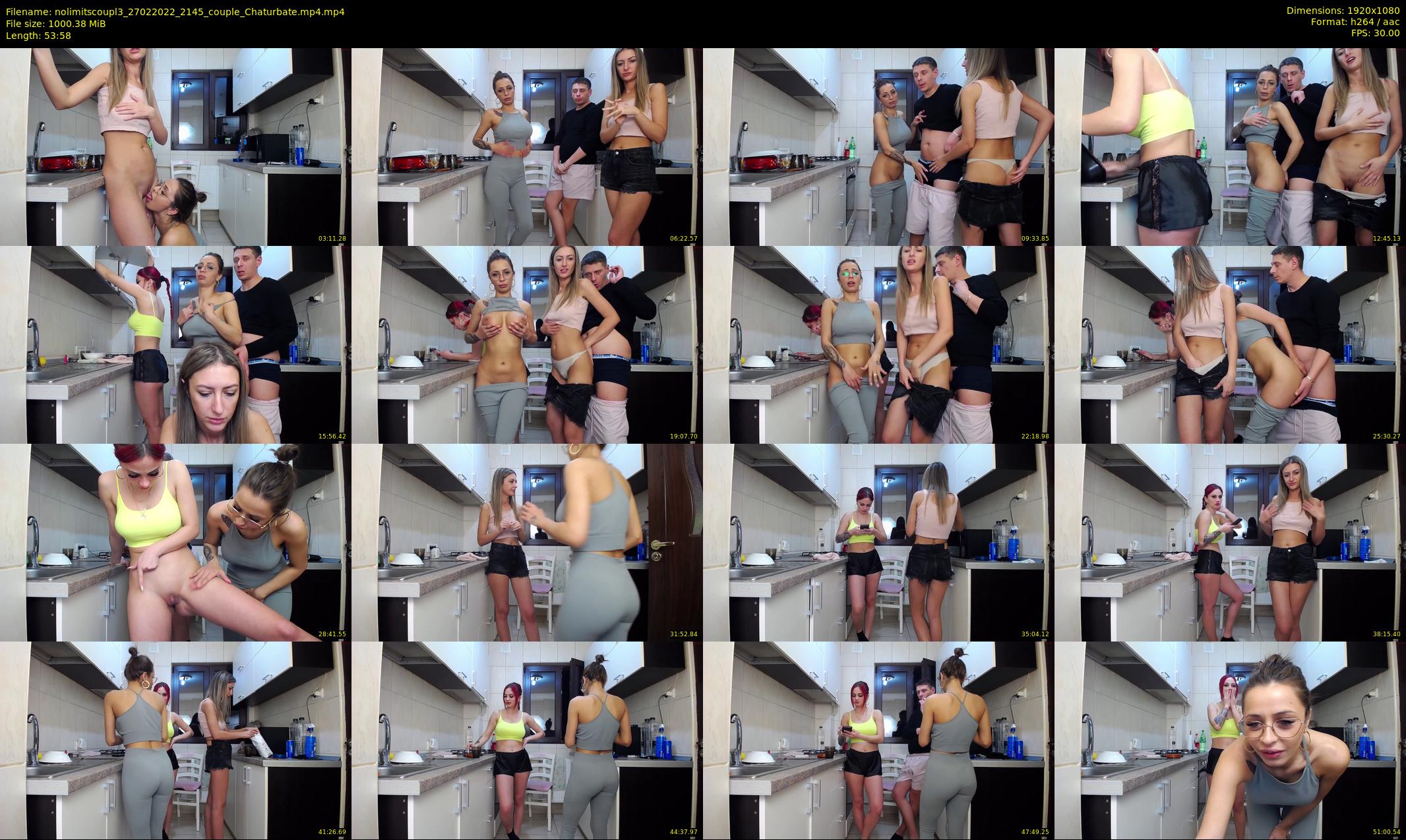 nolimitscoupl3 — 54 minute Chaturbate couple cam show recording, 1080p, Feb 27, 2022