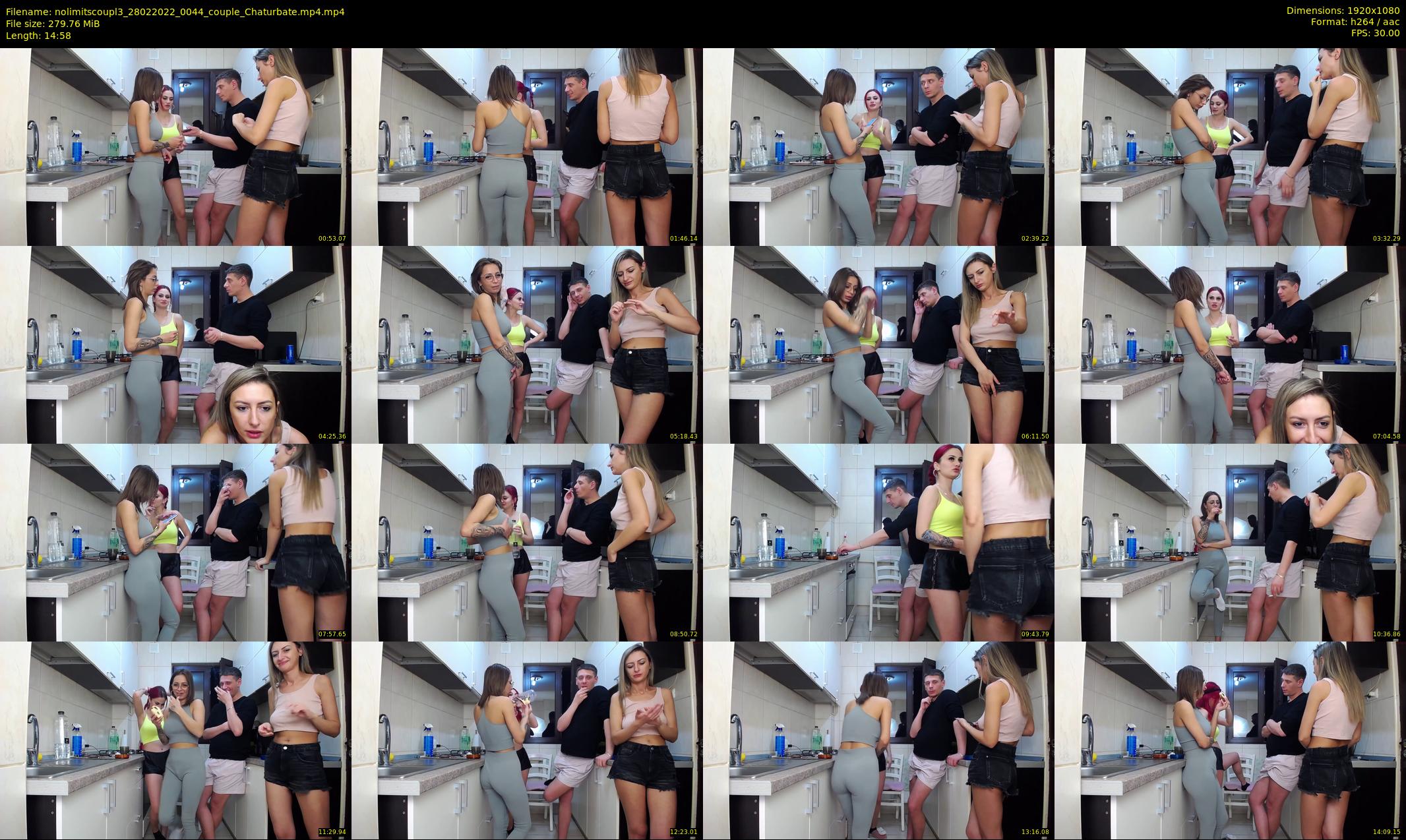 nolimitscoupl3 — 15 minute Chaturbate couple cam show recording, 1080p, Feb 28, 2022