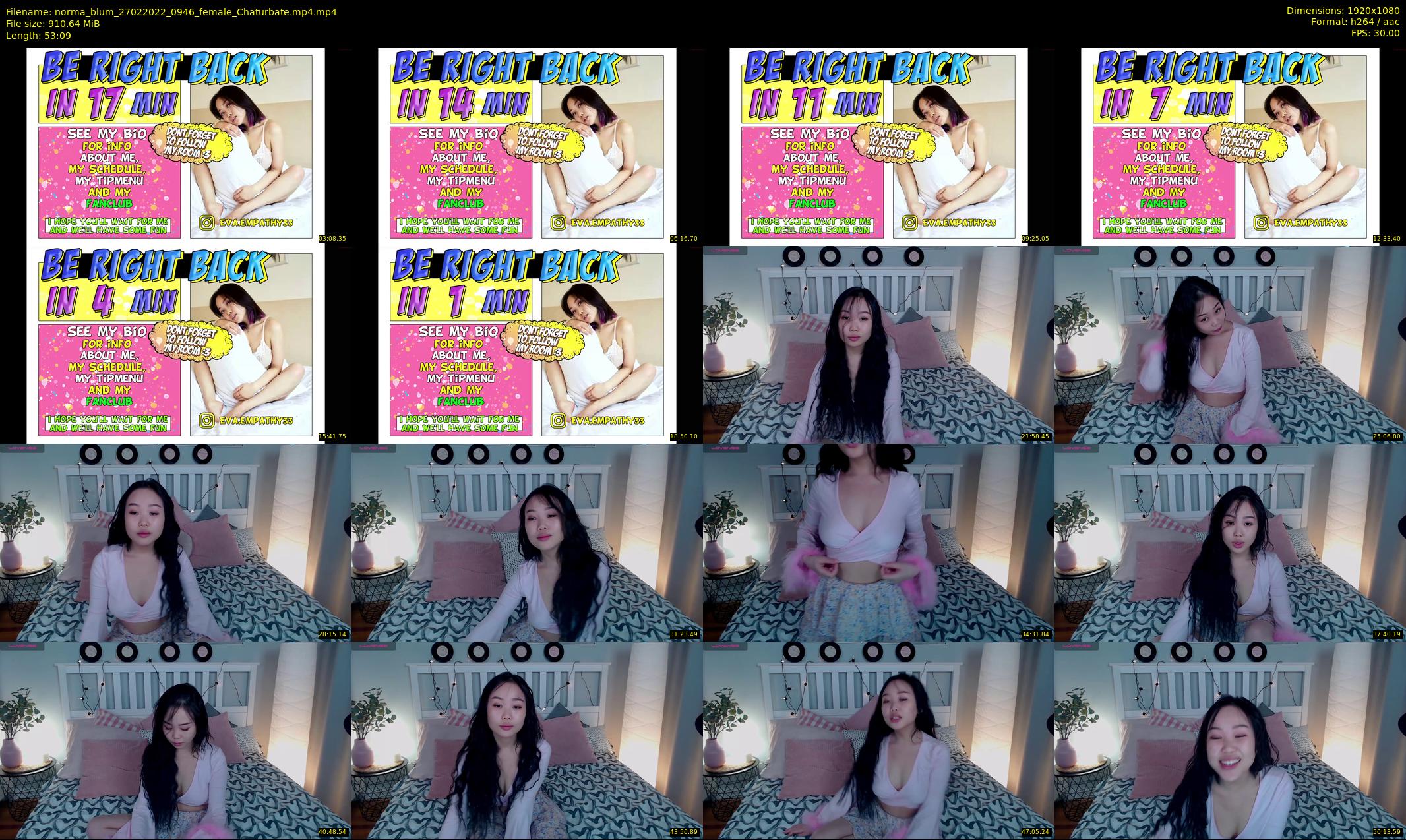 norma_blum — 54 minute Chaturbate female cam show recording, 1080p, Feb 27, 2022
