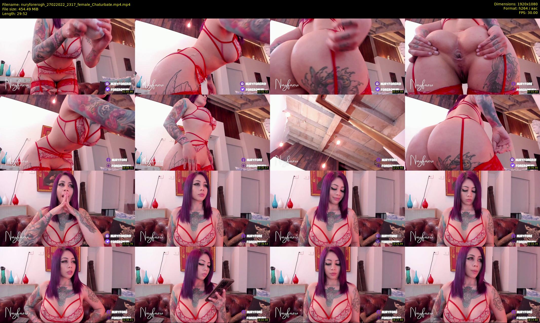 nuryforerogh — 30 minute Chaturbate female cam show recording, 1080p, Feb 27, 2022