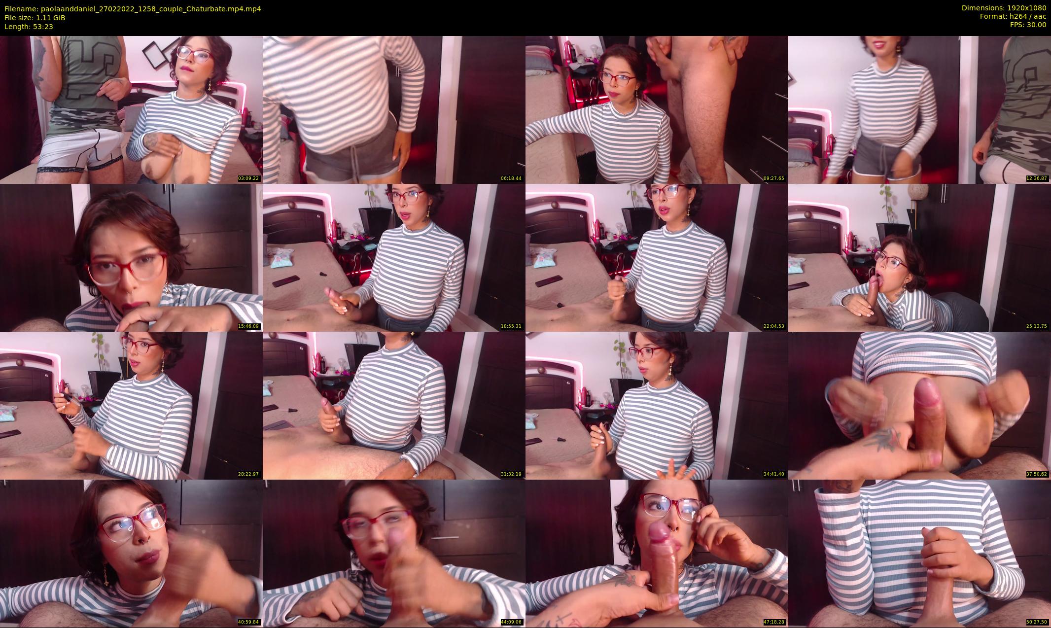 paolaanddaniel — 54 minute Chaturbate couple cam show recording, 1080p, Feb 27, 2022