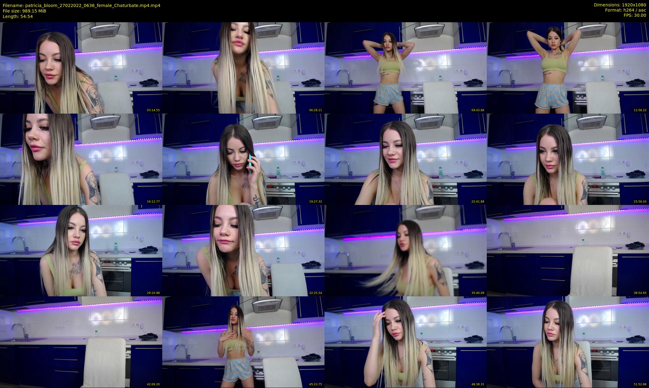 patricia_bloom — 55 minute Chaturbate female cam show recording, 1080p, Feb 27, 2022