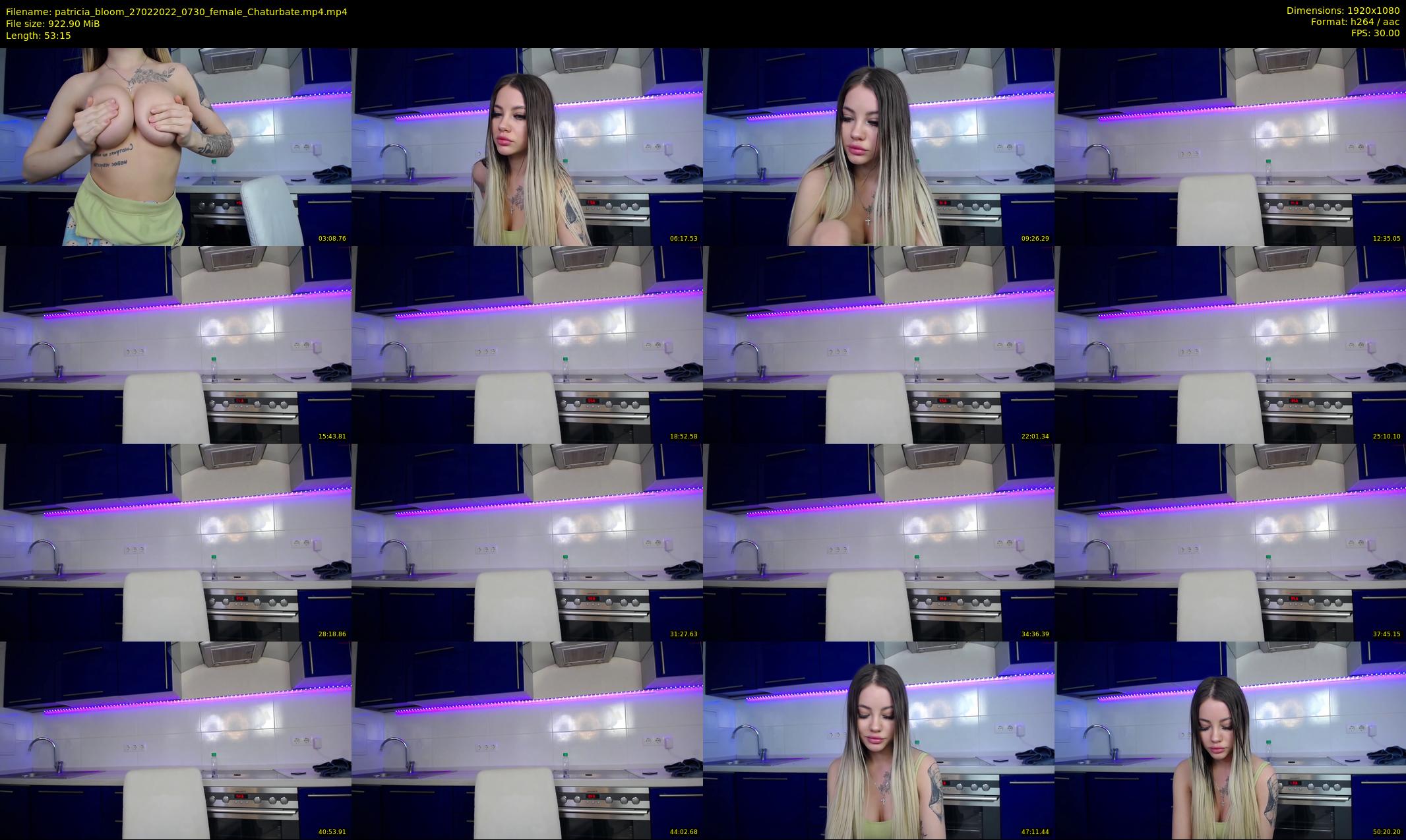 patricia_bloom — 54 minute Chaturbate female cam show recording, 1080p, Feb 27, 2022