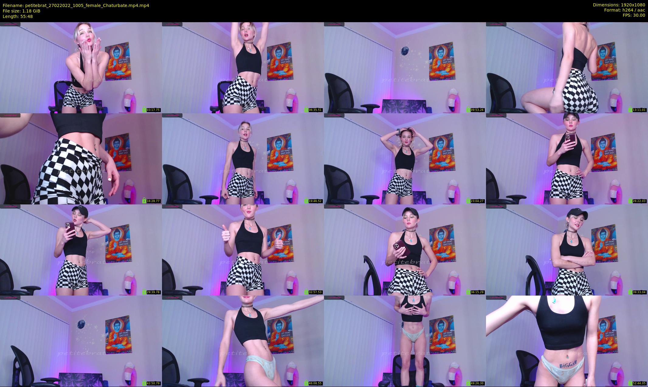 petitebrat — 56 minute Chaturbate female cam show recording, 1080p, Feb 27, 2022