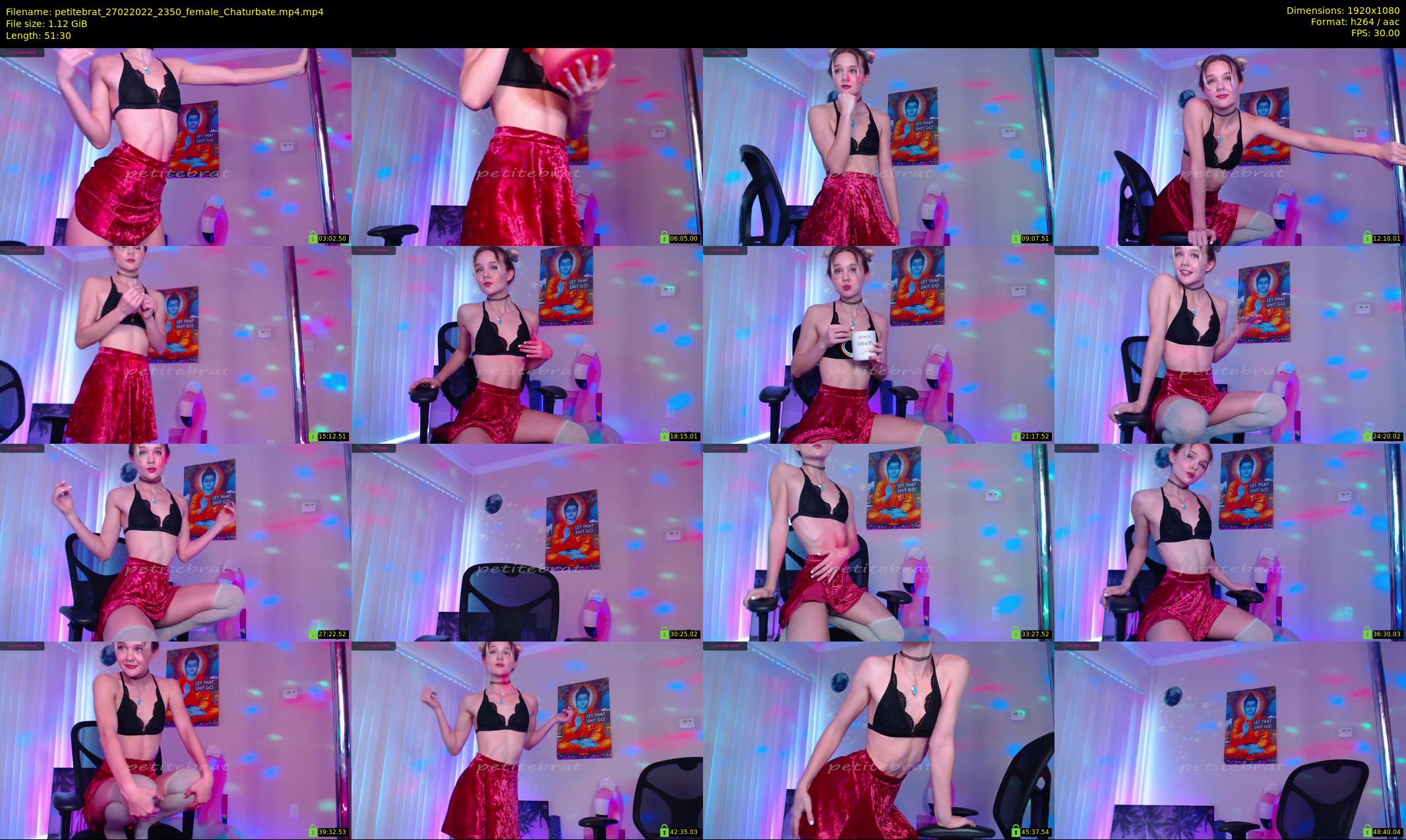 petitebrat — 52 minute Chaturbate female cam show recording, 1080p, Feb 27, 2022