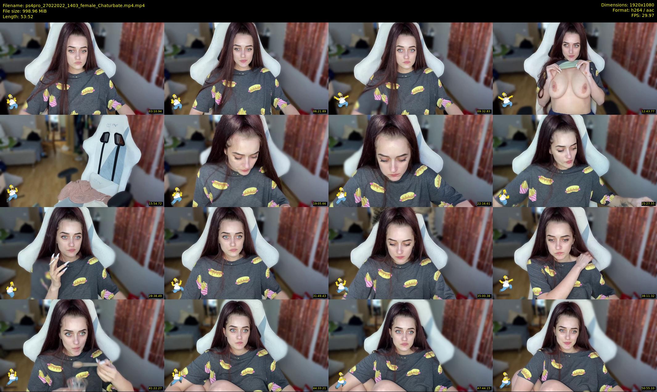 ps4pro — 54 minute Chaturbate female cam show recording, 1080p, Feb 27, 2022