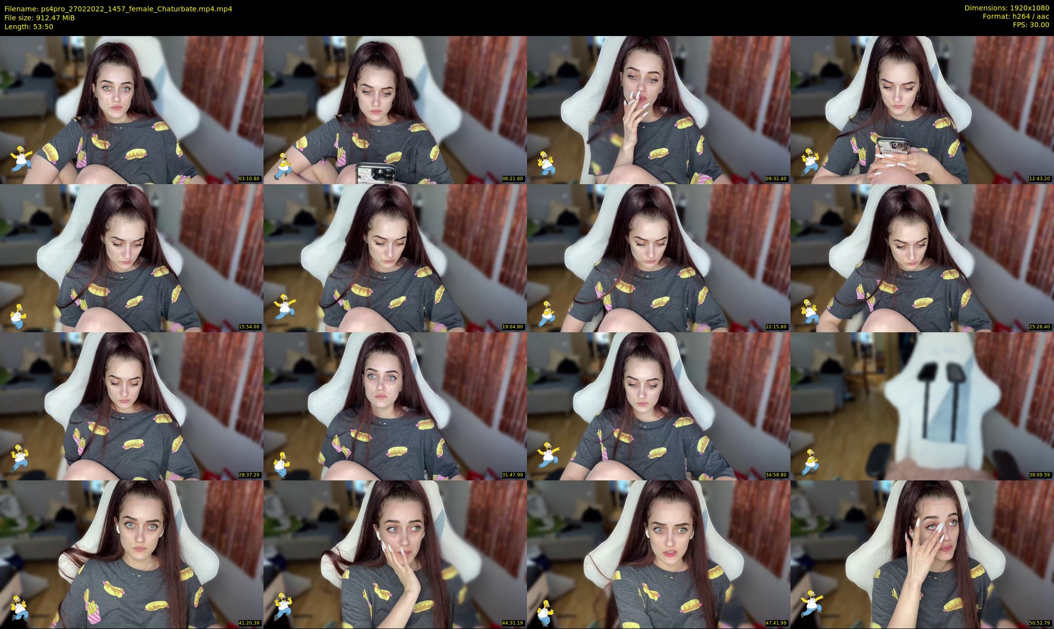 ps4pro — 54 minute Chaturbate female cam show recording, 1080p, Feb 27, 2022