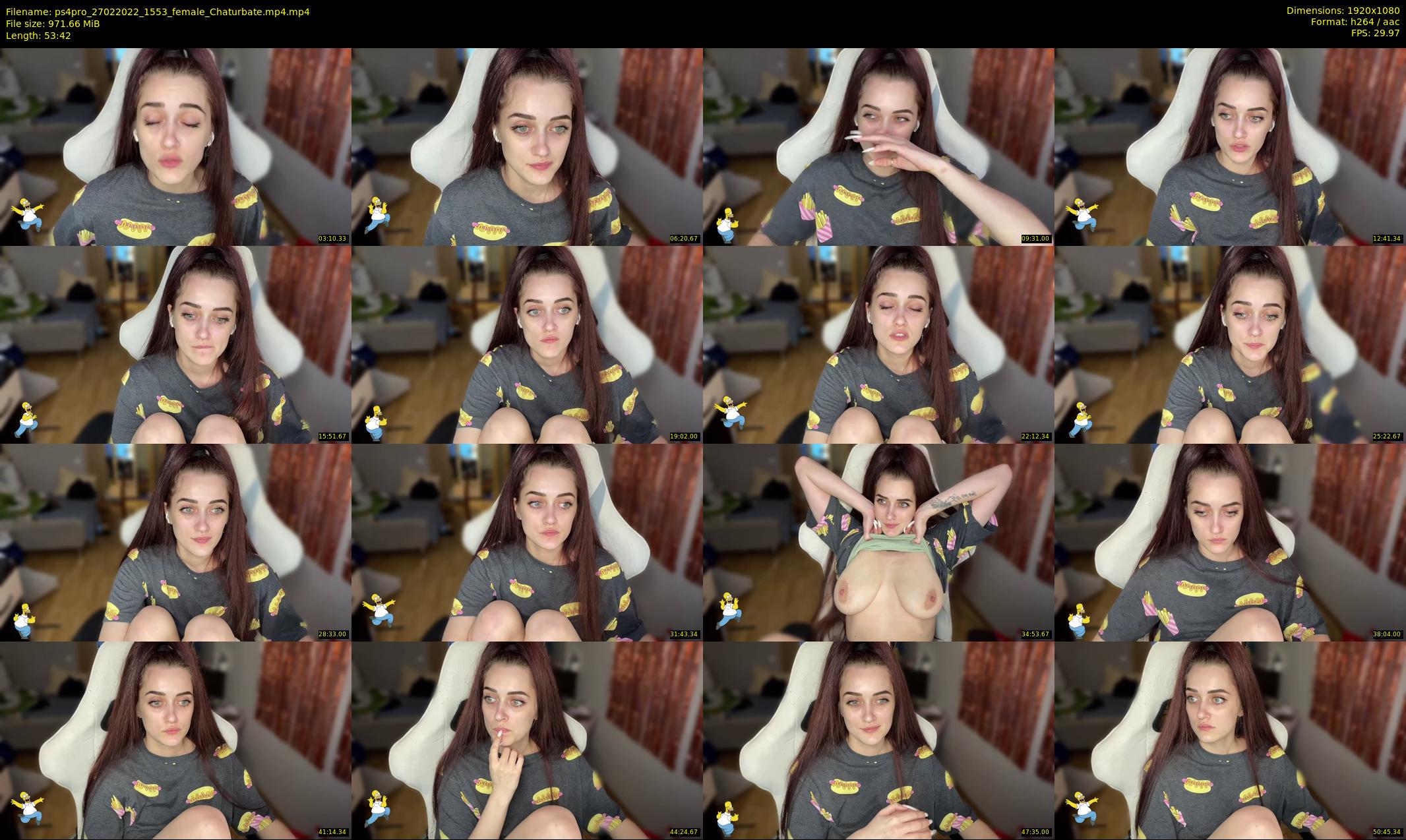 ps4pro — 54 minute Chaturbate female cam show recording, 1080p, Feb 27, 2022