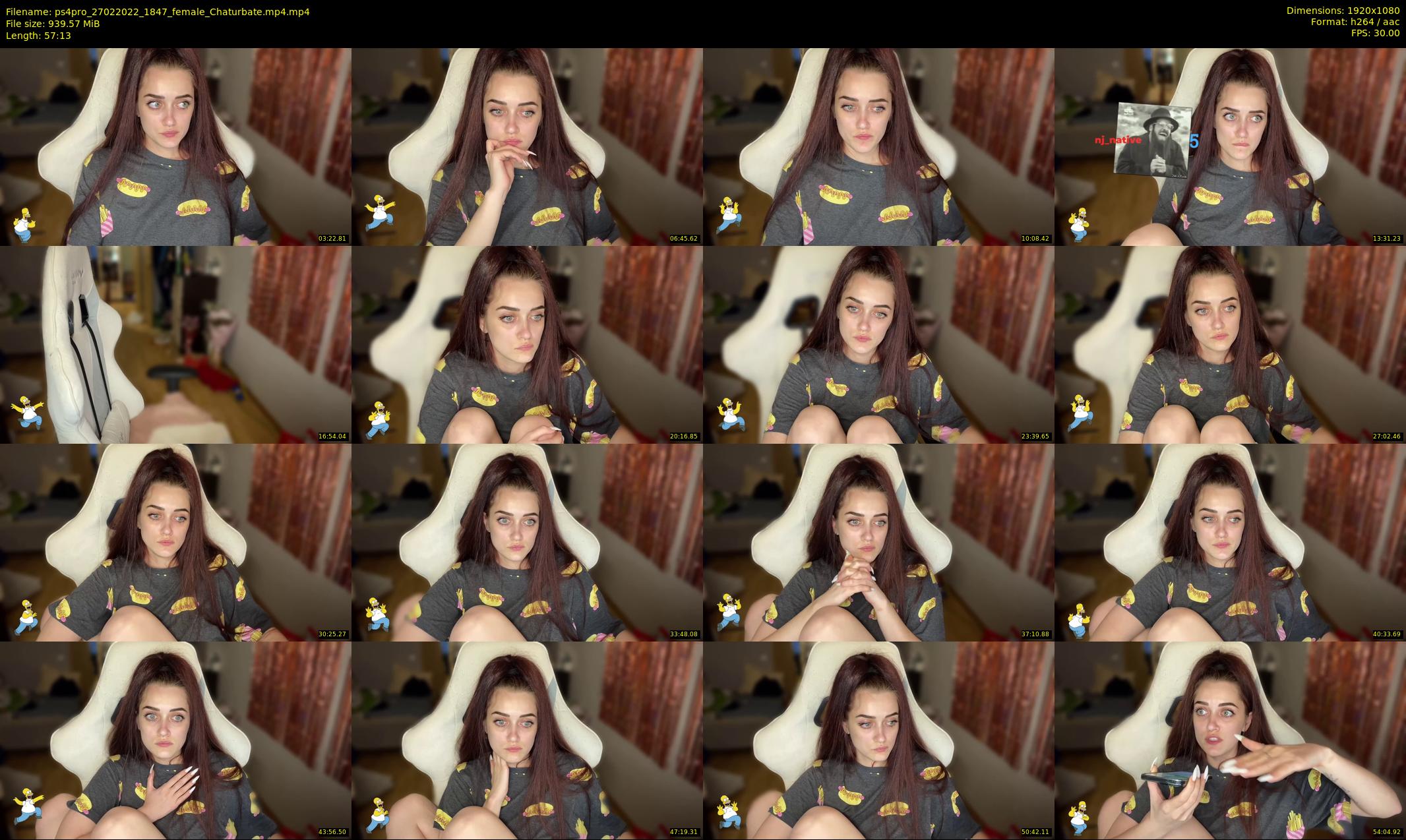 ps4pro — 58 minute Chaturbate female cam show recording, 1080p, Feb 27, 2022