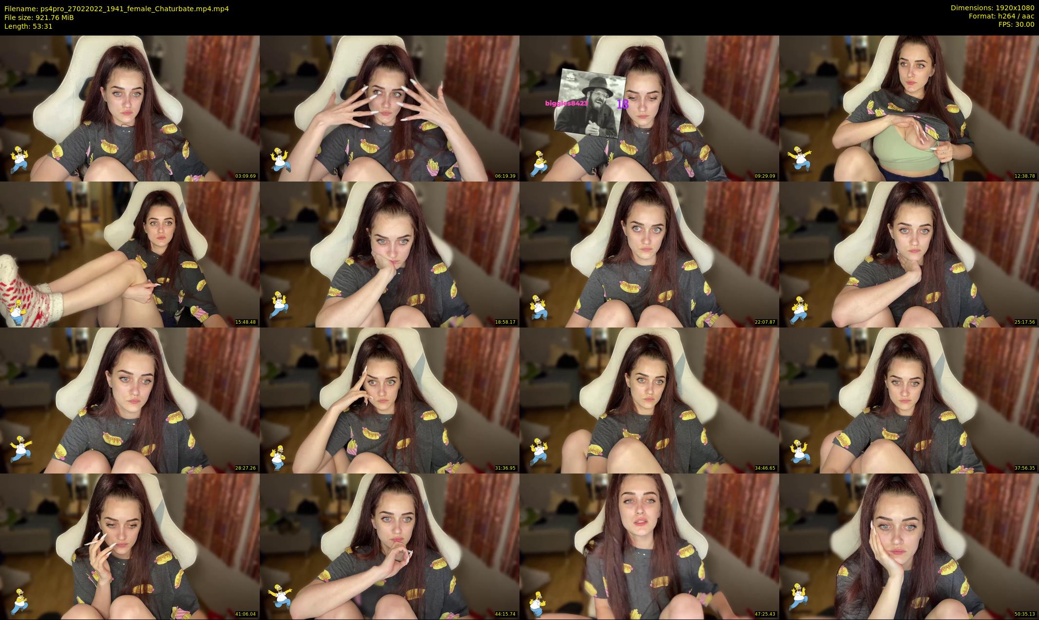 ps4pro — 54 minute Chaturbate female cam show recording, 1080p, Feb 27, 2022