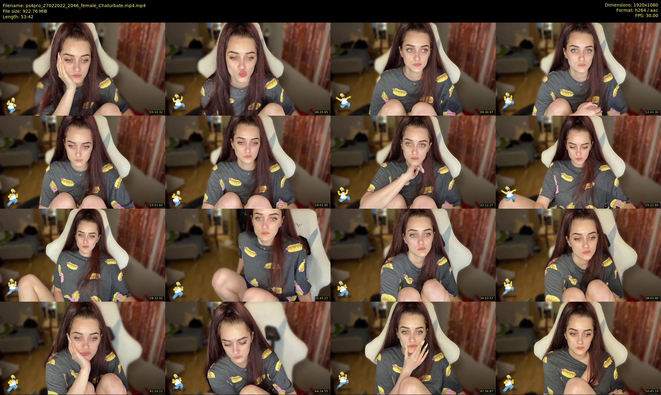 ps4pro — 54 minute Chaturbate female cam show recording, 1080p, Feb 27, 2022