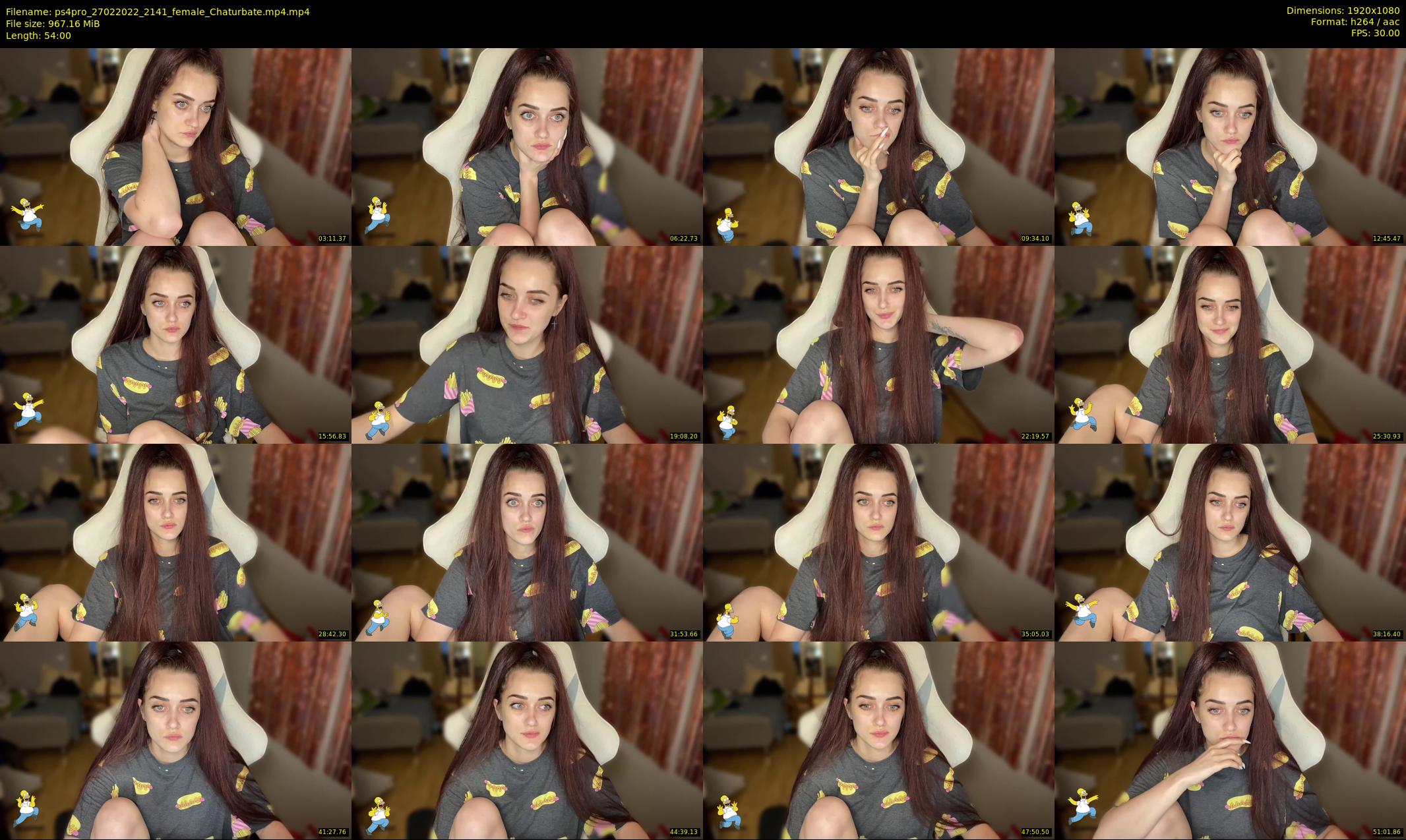 ps4pro — 54 minute Chaturbate female cam show recording, 1080p, Feb 27, 2022