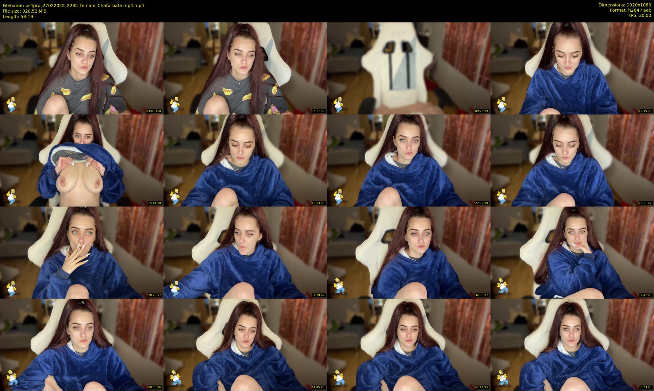 ps4pro — 54 minute Chaturbate female cam show recording, 1080p, Feb 27, 2022