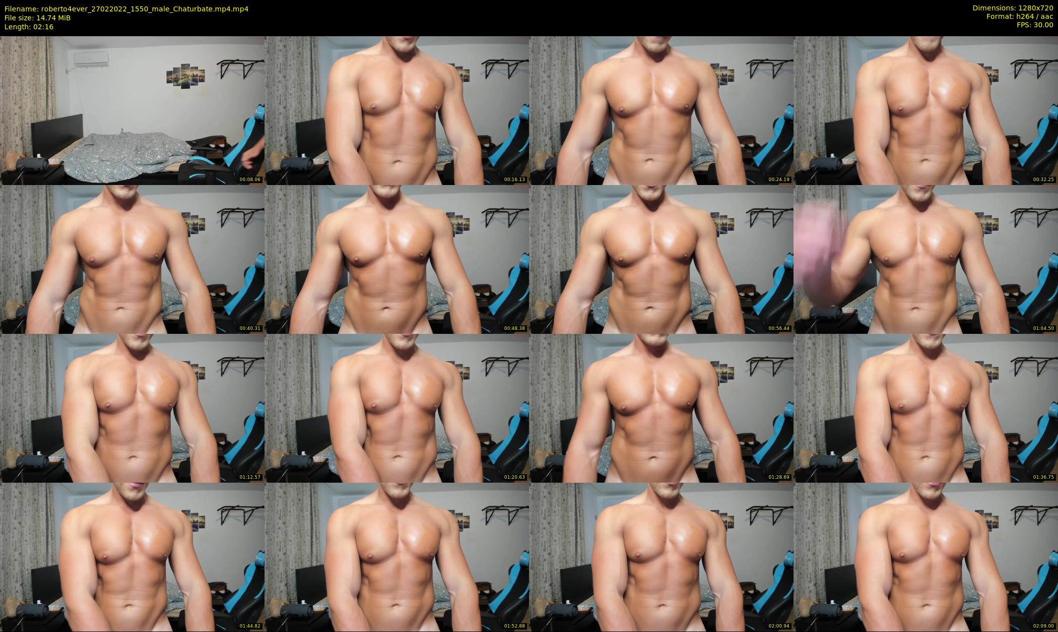 roberto4ever — 3 minute Chaturbate male cam show recording, 720p, Feb 27, 2022