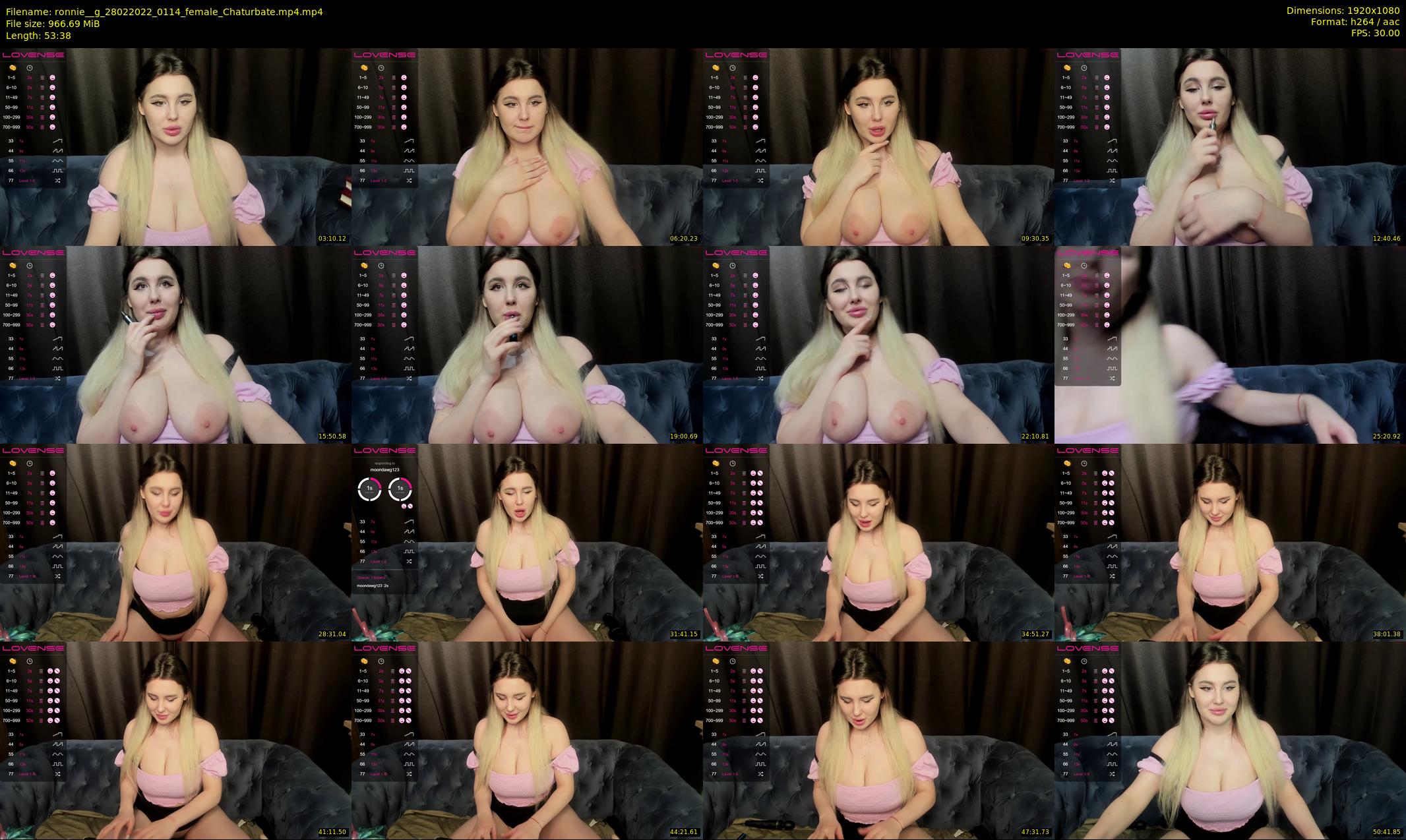 ronnie__g — 54 minute Chaturbate female cam show recording, 1080p, Feb 28, 2022
