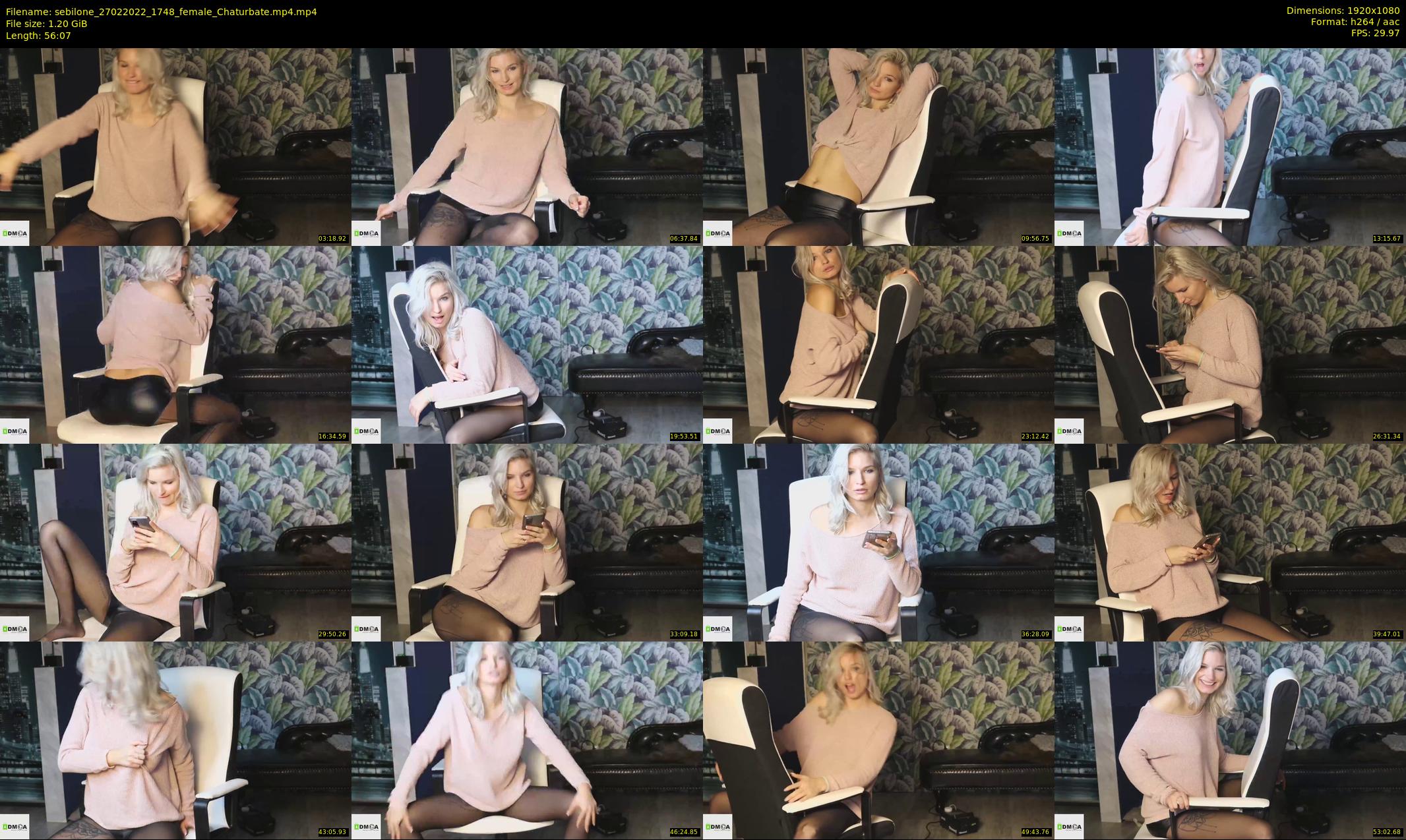 sebilone — 57 minute Chaturbate couple cam show recording, 1080p, Feb 27, 2022