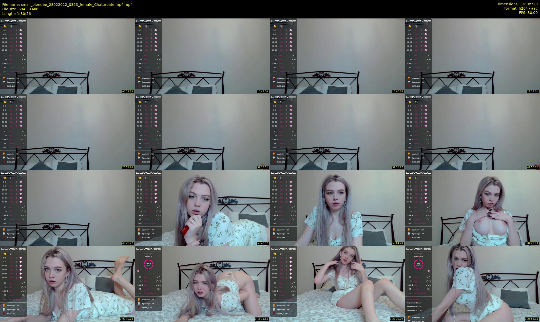 small_blondee — 91 minute Chaturbate female cam show recording, 720p, Feb 28, 2022