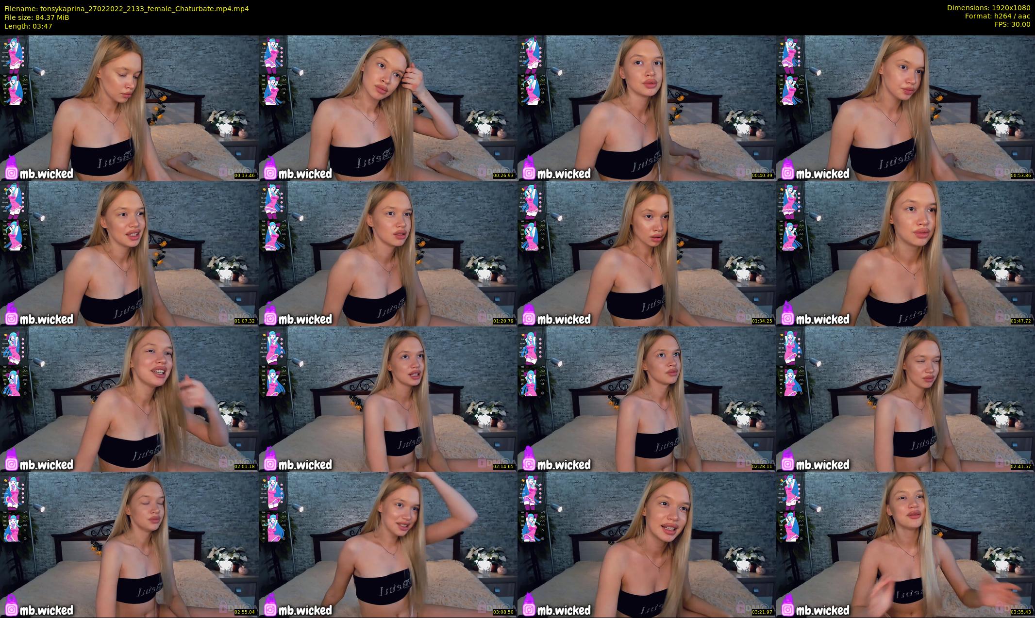 tonsykaprina — 4 minute Chaturbate couple cam show recording, 1080p, Feb 27, 2022