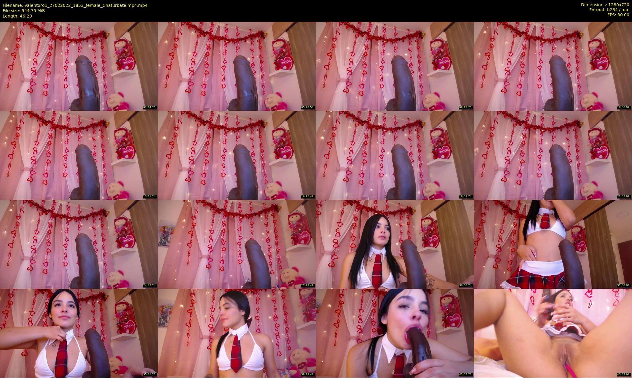 valentoro1 — 47 minute Chaturbate female cam show recording, 720p, Feb 27, 2022