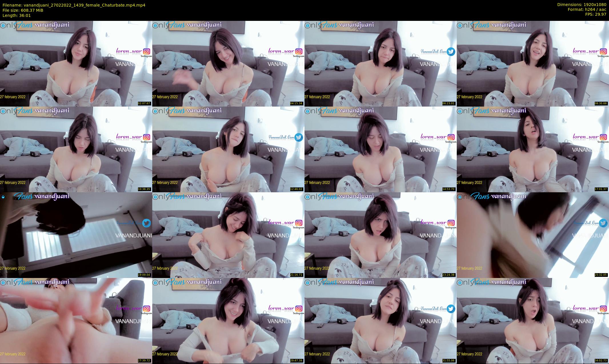 vanandjuani — 37 minute Chaturbate female cam show recording, 1080p, Feb 27, 2022