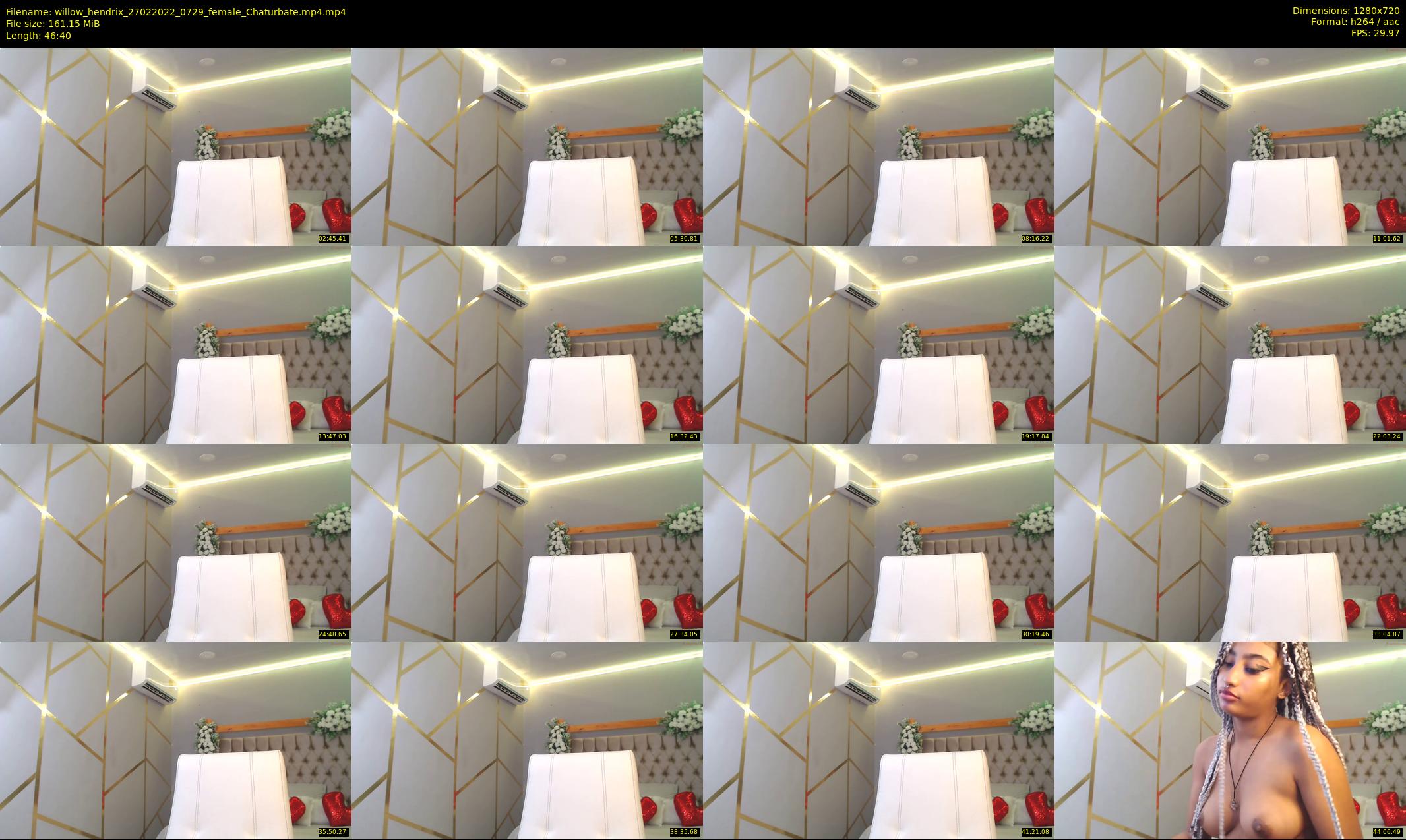 willow_hendrix — 47 minute Chaturbate female cam show recording, 720p, Feb 27, 2022
