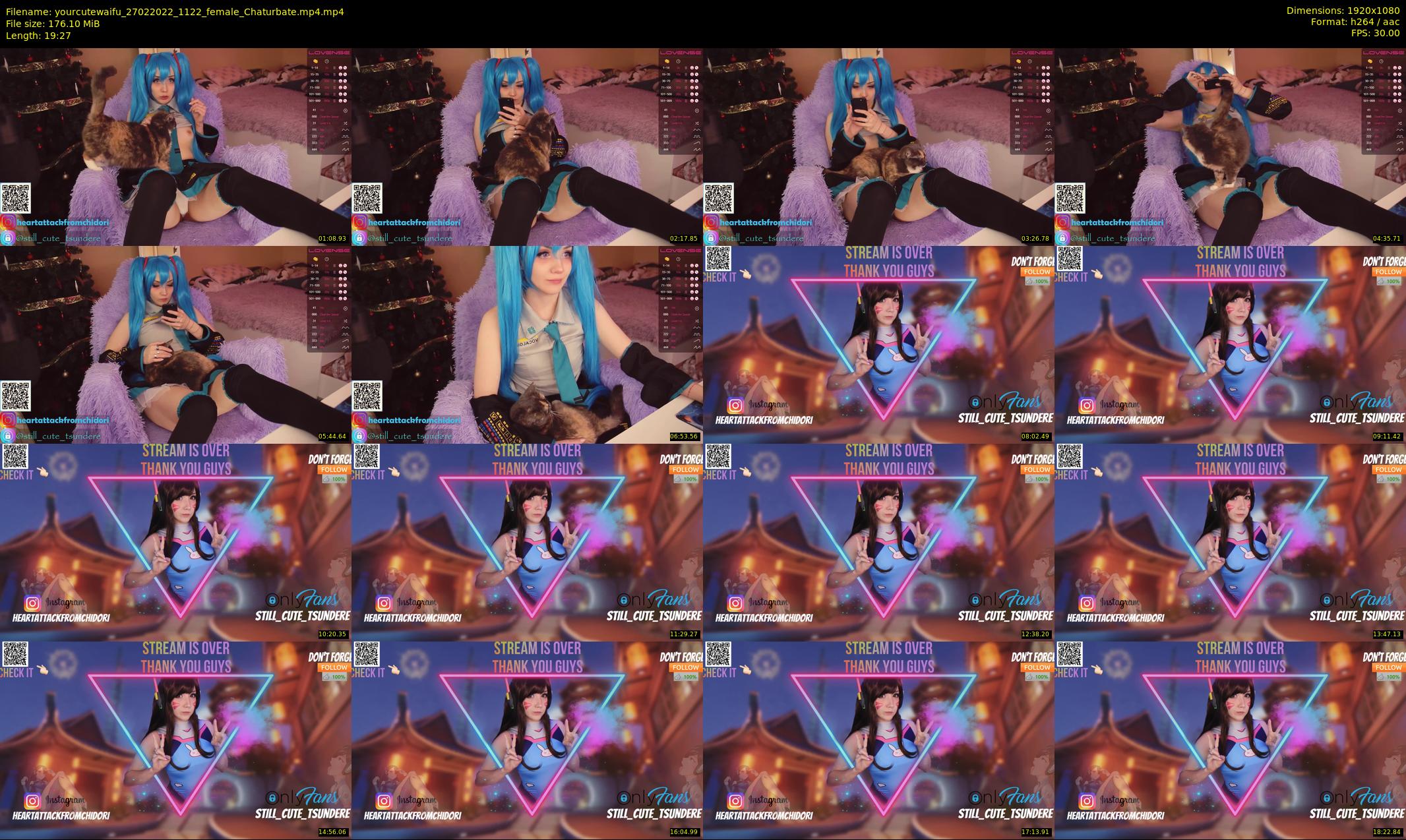 yourcutewaifu — 20 minute Chaturbate female cam show recording, 1080p, Feb 27, 2022