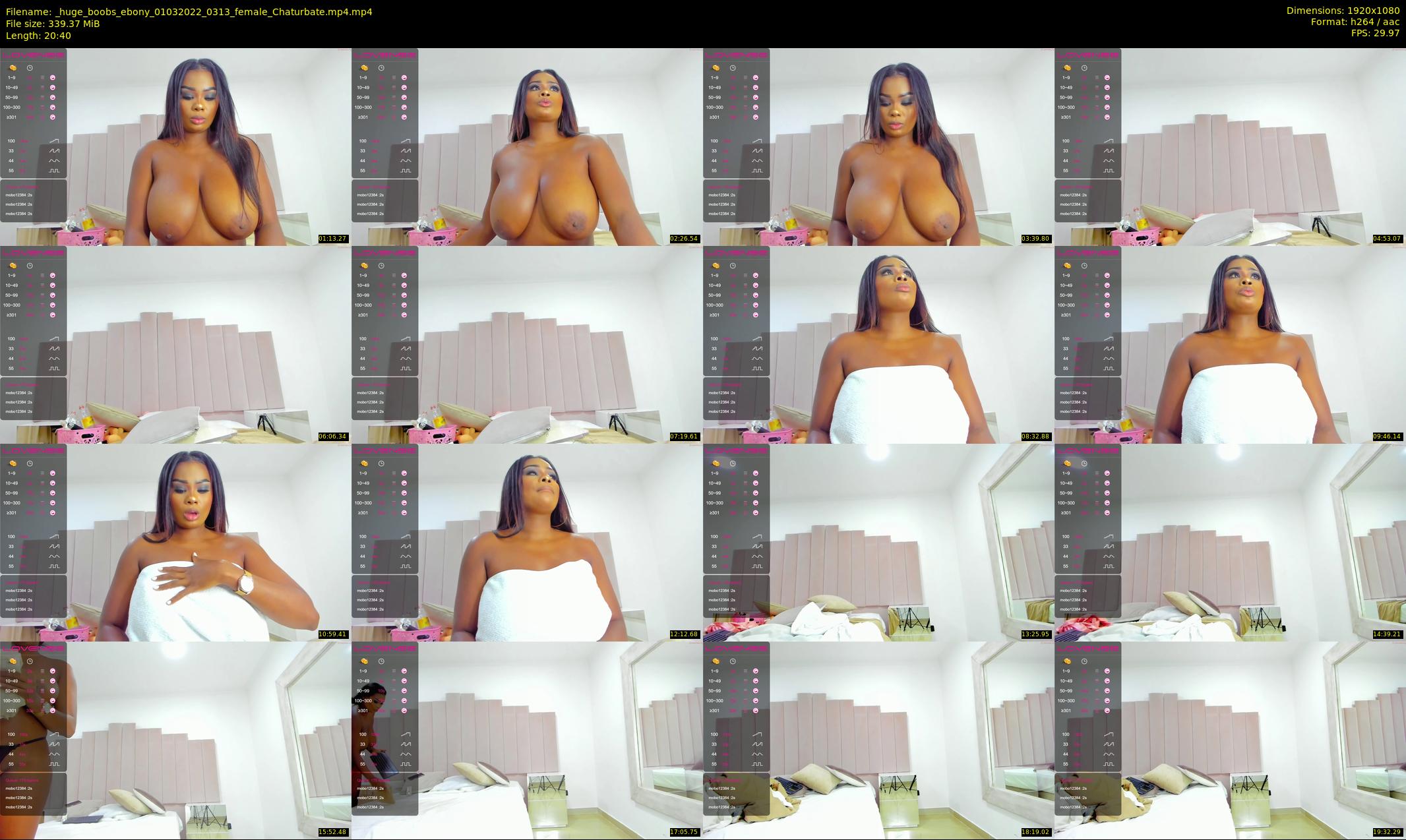 _huge_boobs_ebony — 21 minute Chaturbate female cam show recording, 1080p, Mar 1, 2022